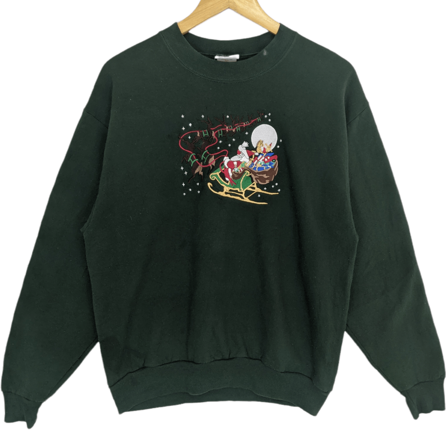 Jerzees 2000's JERZEES Santa Claus Christmas New Year Sweatshirt Size US M / EU 48-50 / 2 - 2 Thumbnail