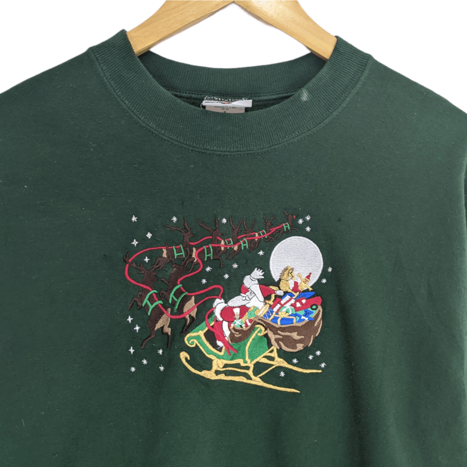Jerzees 2000's JERZEES Santa Claus Christmas New Year Sweatshirt Size US M / EU 48-50 / 2 - 4 Thumbnail