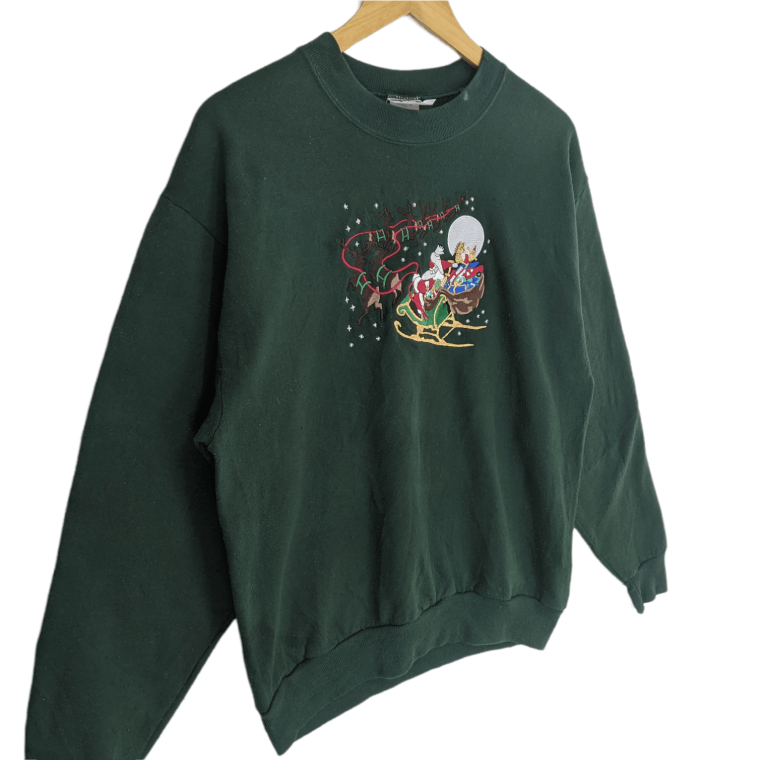 Jerzees 2000's JERZEES Santa Claus Christmas New Year Sweatshirt Size US M / EU 48-50 / 2 - 3 Thumbnail