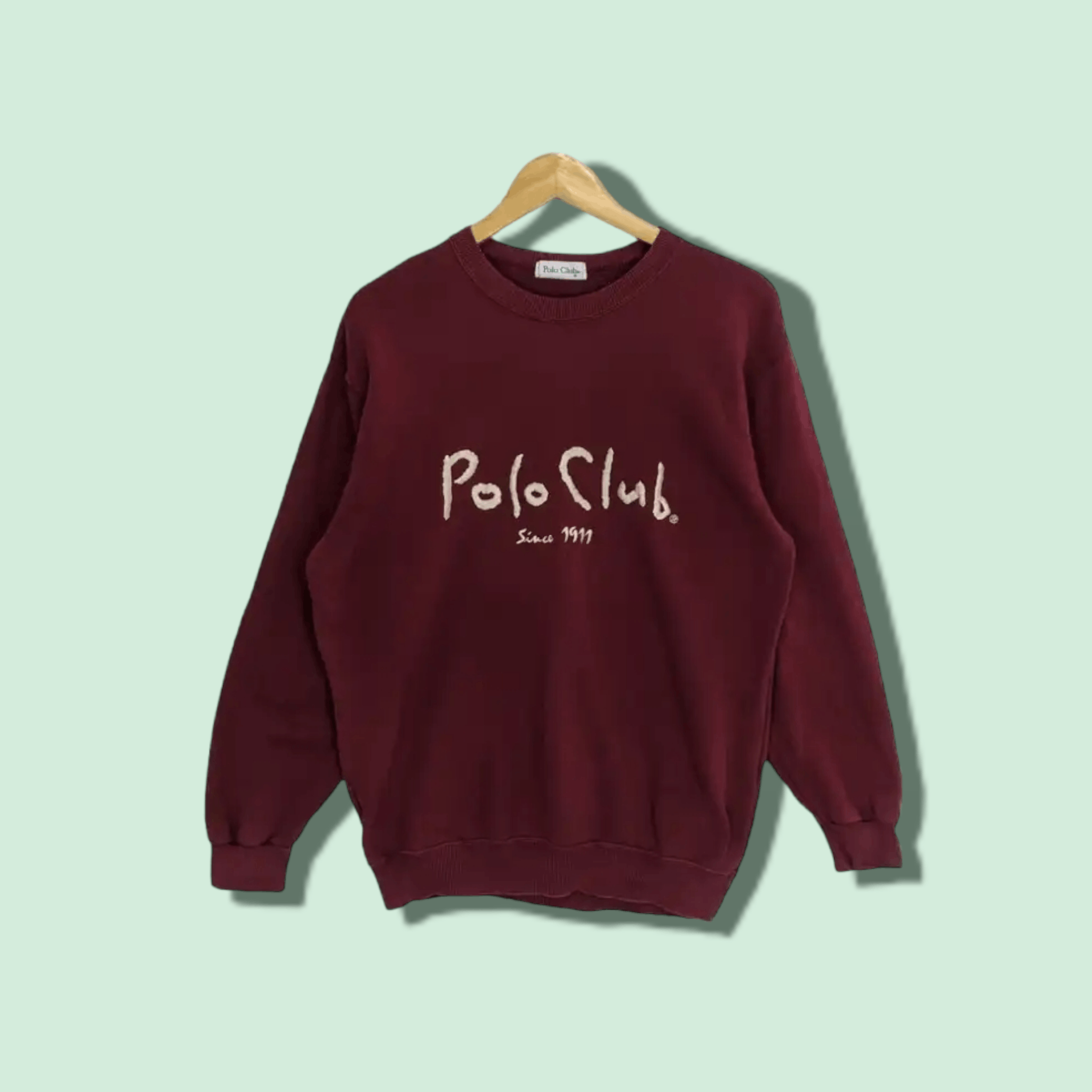 Japanese Brand Vintage 90's POLO CLUB Big Spell Out Jumper Sweatshirt Size US M / EU 48-50 / 2 - 1 Thumbnail