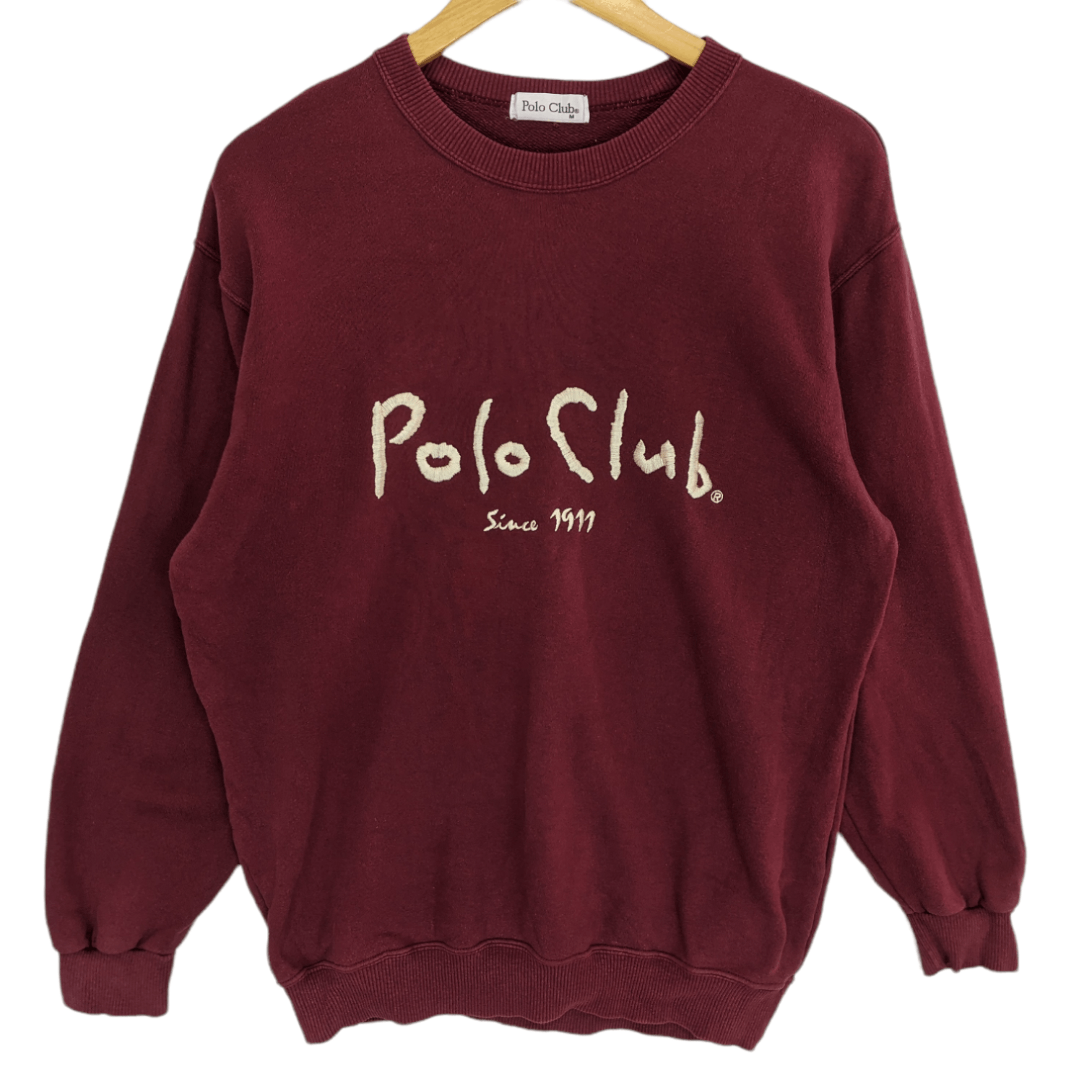 Japanese Brand Vintage 90's POLO CLUB Big Spell Out Jumper Sweatshirt Size US M / EU 48-50 / 2 - 3 Thumbnail