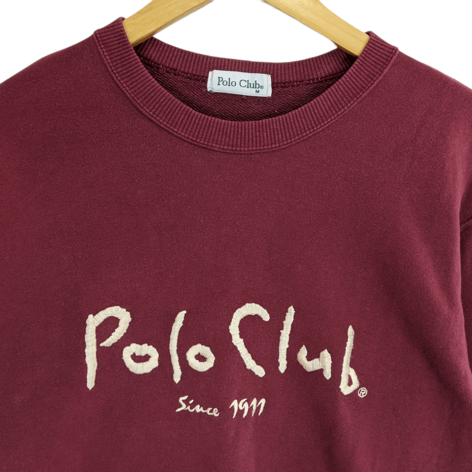 Japanese Brand Vintage 90's POLO CLUB Big Spell Out Jumper Sweatshirt Size US M / EU 48-50 / 2 - 4 Thumbnail