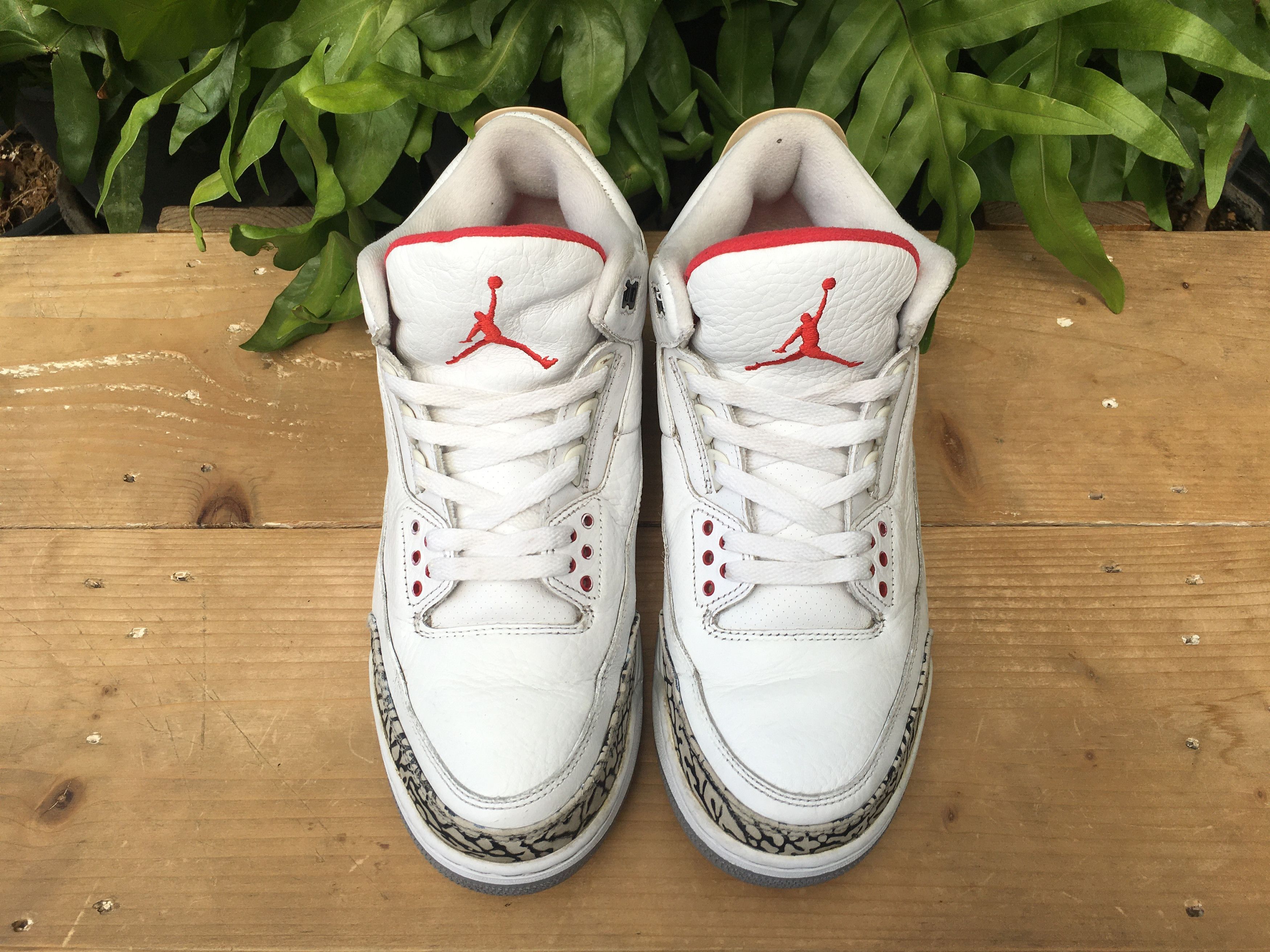 Jordan Brand × Nike 🔥 Nike Air Jordan 3 Retro White Cement 2011 Size US 10 / EU 43 - 9 Thumbnail