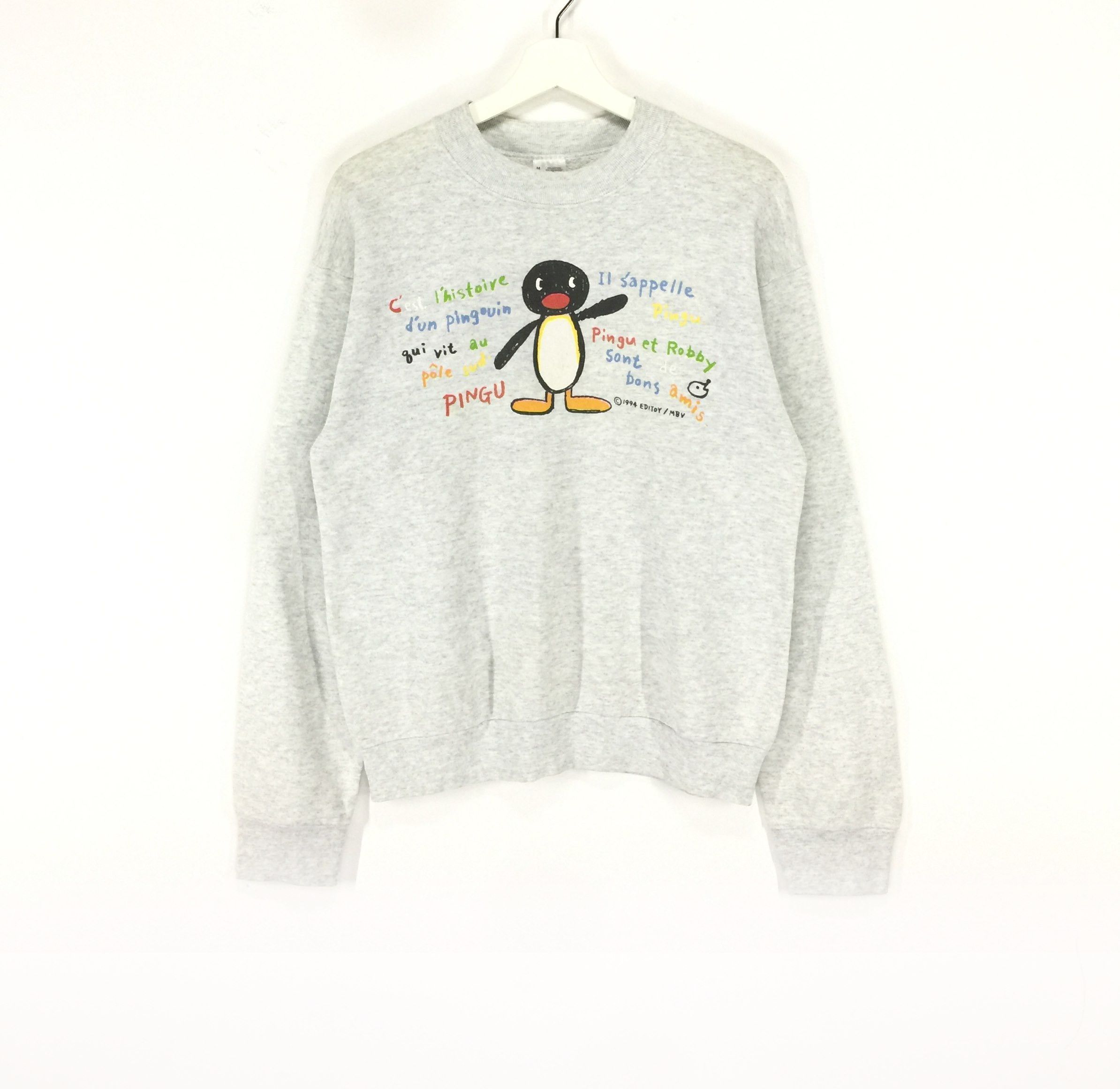 Cartoon Network × Vintage Pingu clay motion tv series vtg 90s sweatshirt Size US M / EU 48-50 / 2 - 1 Thumbnail