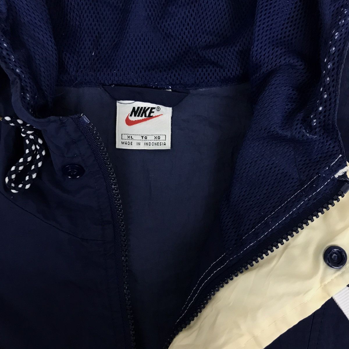 Nike × Vintage Vintage NIKE center Swoosh anorak windbreaker jacket Size US XL / EU 56 / 4 - 5 Thumbnail