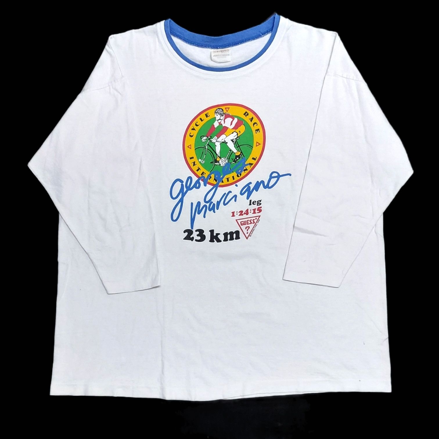 Designer × Georges Marciano × Guess VERY RARE! VTG 1988 GUESS by GEORGE MARCIANO 3/4 SLEEVE Size US XXL / EU 58 / 5 - 1 Thumbnail