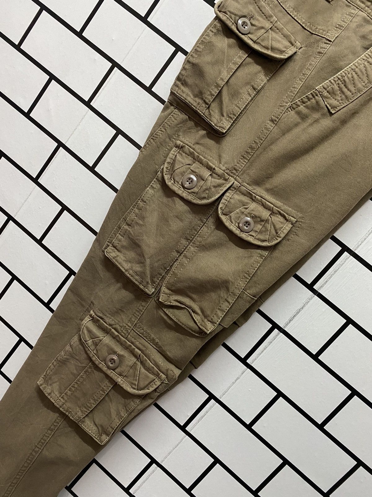Vintage Vintage Cargo Pants Tactical Combat Multi Pocket Size US 28 / EU 44 - 9 Thumbnail