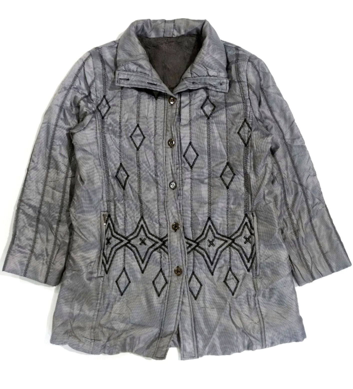 Japanese Brand × Vintage RARE! VTG GABIN EMBROIDERED PATTERN ART LONG JACKET Size US M / EU 48-50 / 2 - 1 Thumbnail
