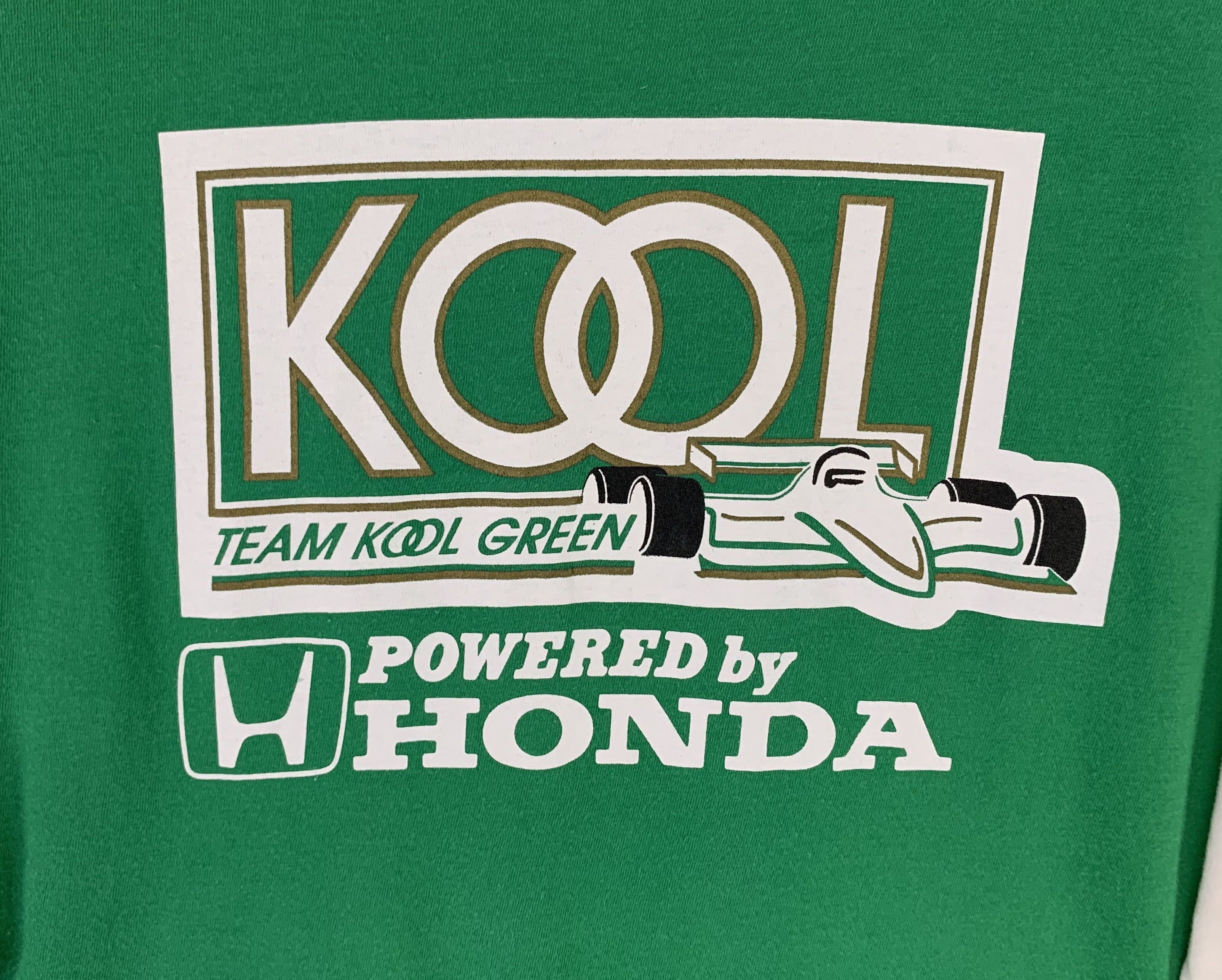 Formula 1 × Vintage Team Kool green powered by honda vintage 90s tshirt Size US M / EU 48-50 / 2 - 5 Thumbnail