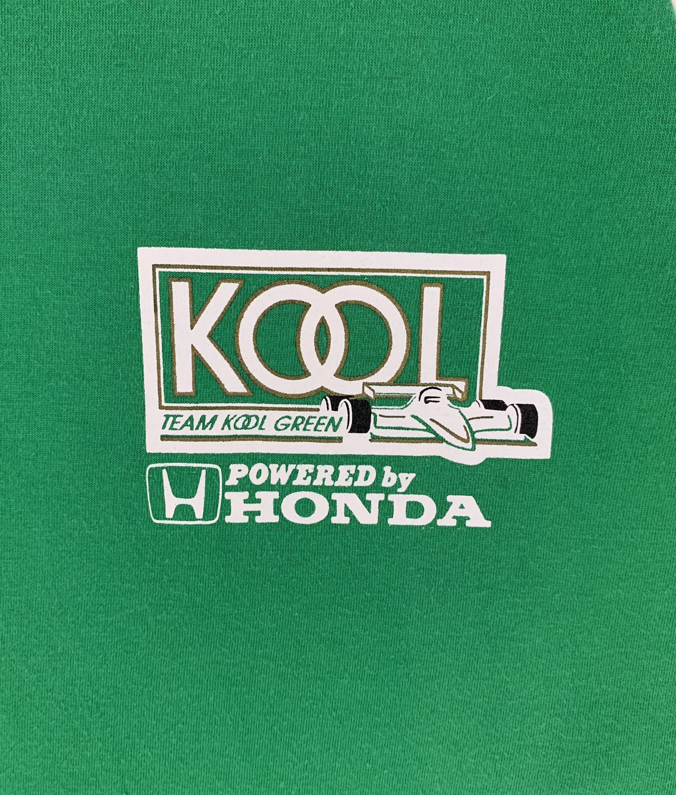 Formula 1 × Vintage Team Kool green powered by honda vintage 90s tshirt Size US M / EU 48-50 / 2 - 3 Thumbnail