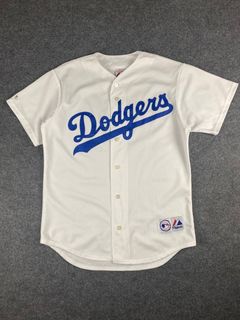 RARE 1955 Los Angeles Dodgers Fernando Valenzuela Majestic Gray Jersey Size  52