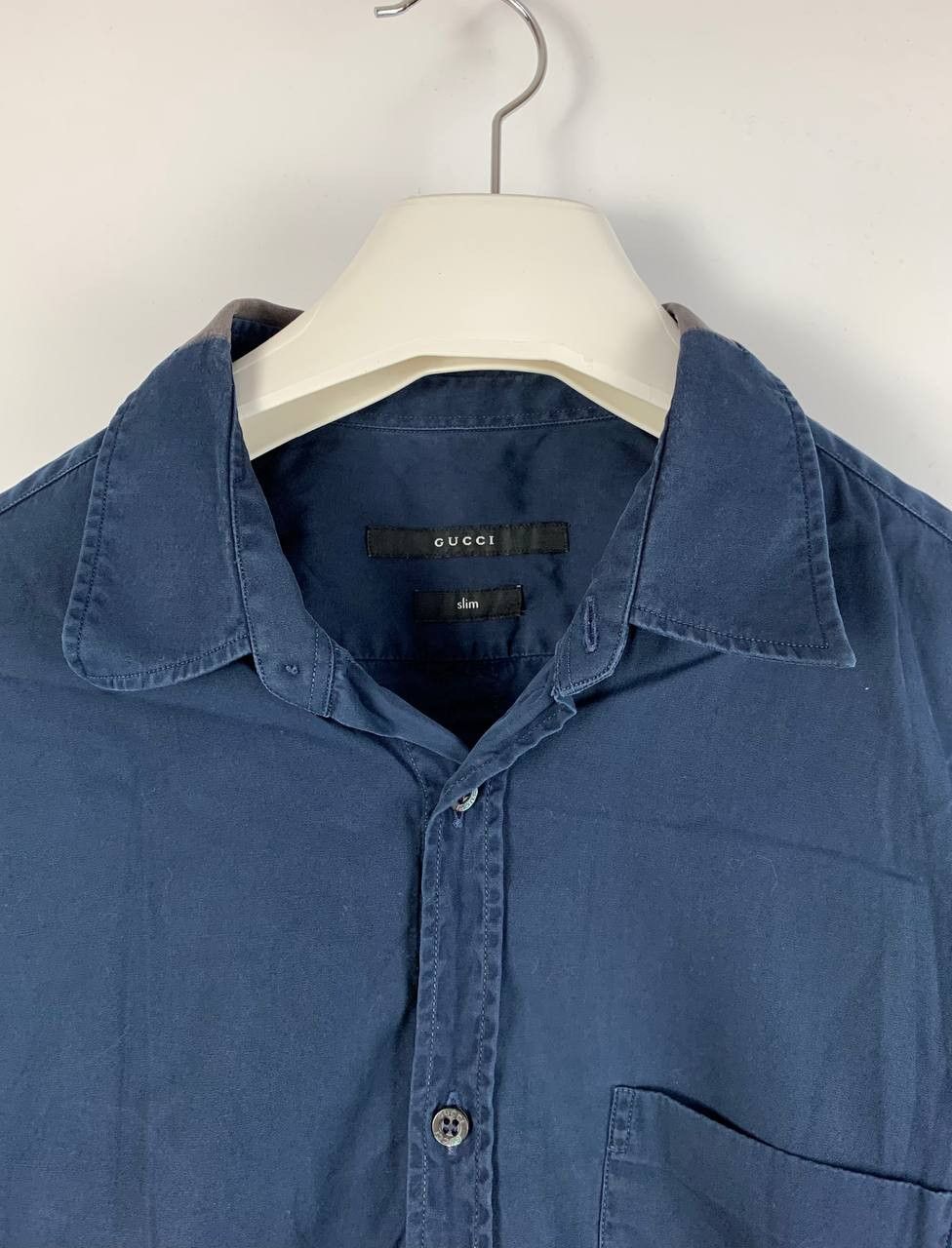 Gucci Gucci shirt button ups blue cotton Size US M / EU 48-50 / 2 - 2 Thumbnail