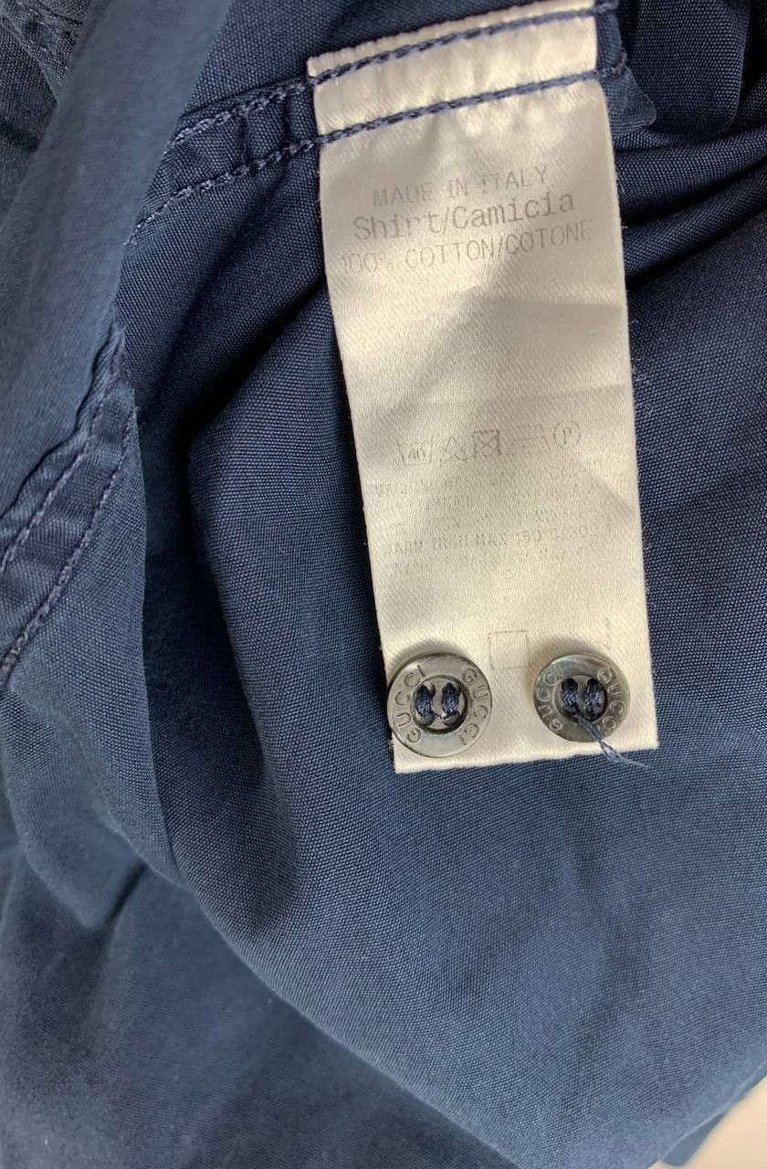Gucci Gucci shirt button ups blue cotton Size US M / EU 48-50 / 2 - 10 Thumbnail
