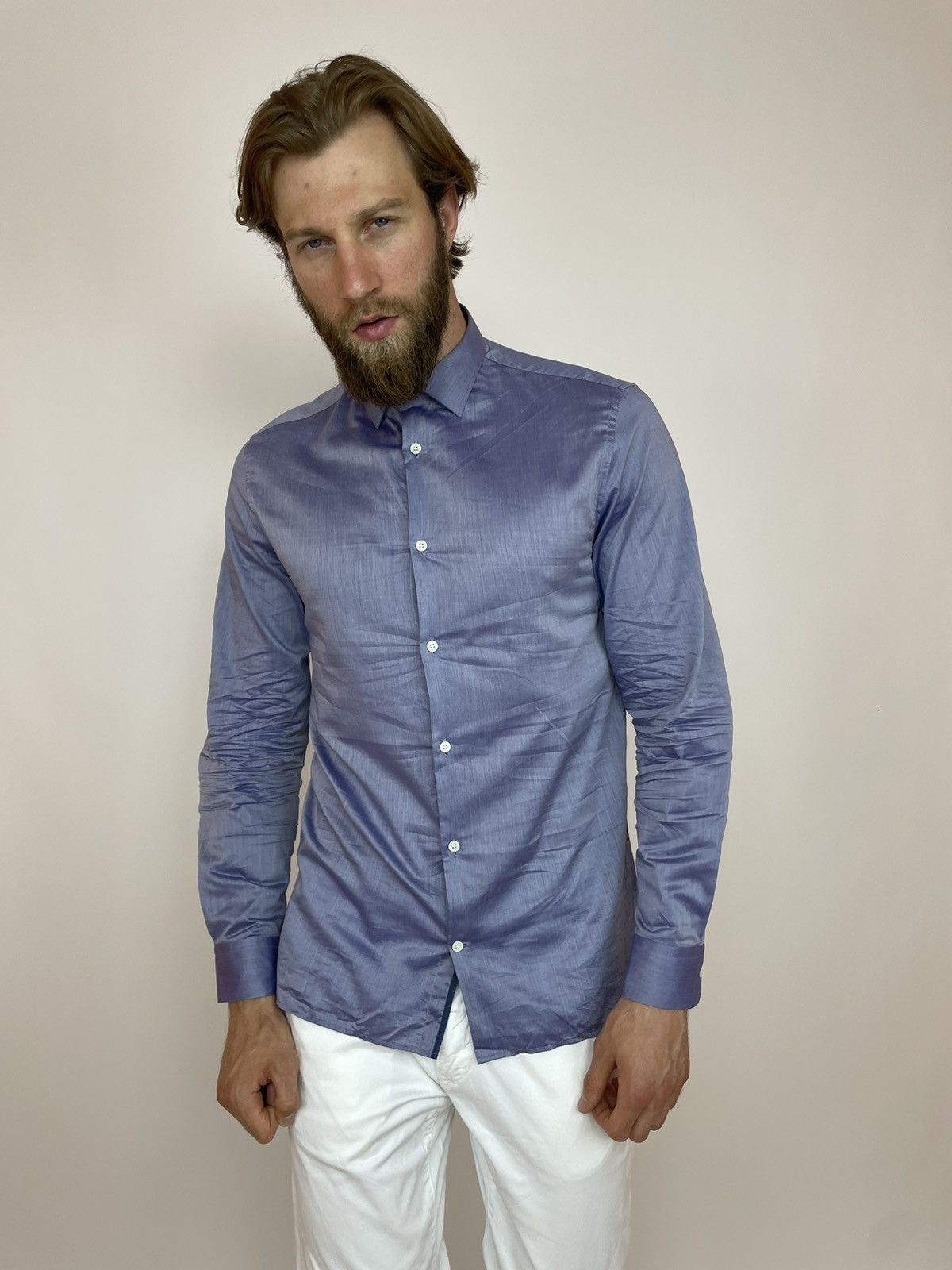 Allsaints Allsaints Spitalfields Shirts VARESA Long Sleeve Mens size M Size US M / EU 48-50 / 2 - 1 Thumbnail