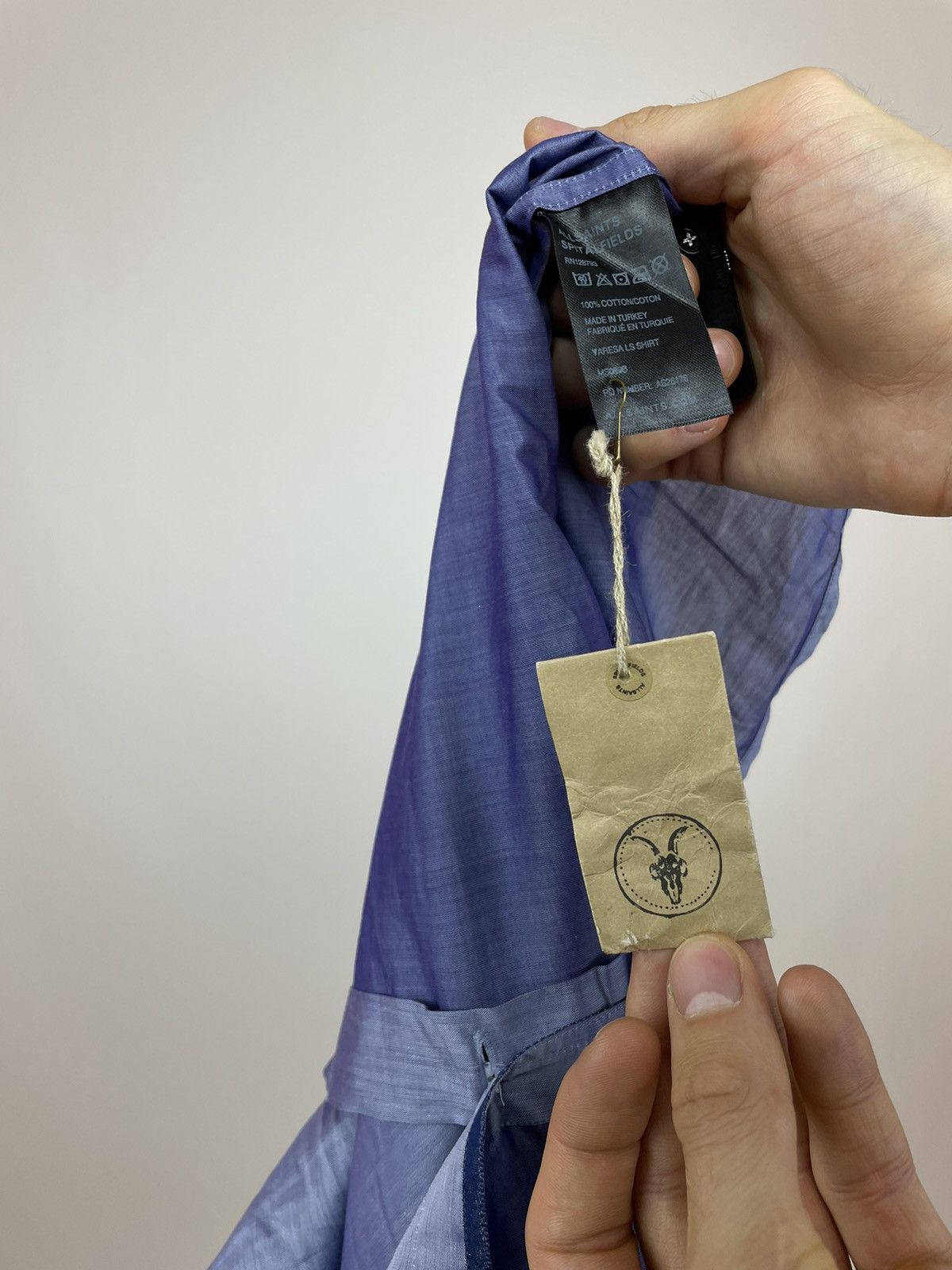 Allsaints Allsaints Spitalfields Shirts VARESA Long Sleeve Mens size M Size US M / EU 48-50 / 2 - 15 Thumbnail