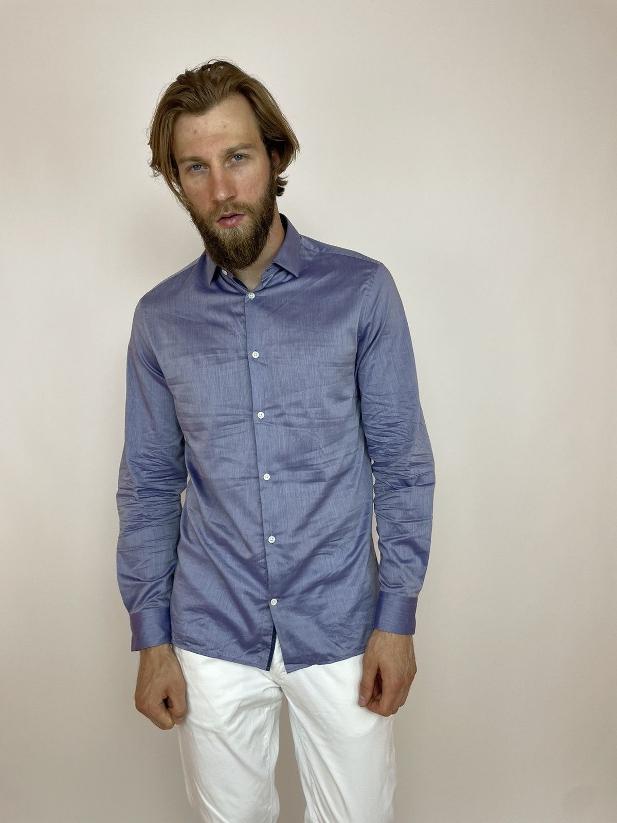 Allsaints Allsaints Spitalfields Shirts VARESA Long Sleeve Mens size M Size US M / EU 48-50 / 2 - 7 Thumbnail