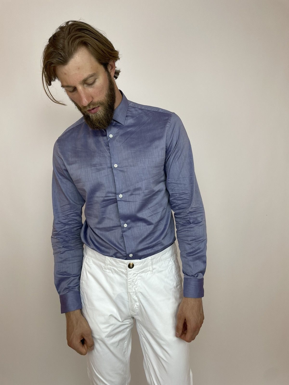Allsaints Allsaints Spitalfields Shirts VARESA Long Sleeve Mens size M Size US M / EU 48-50 / 2 - 2 Thumbnail