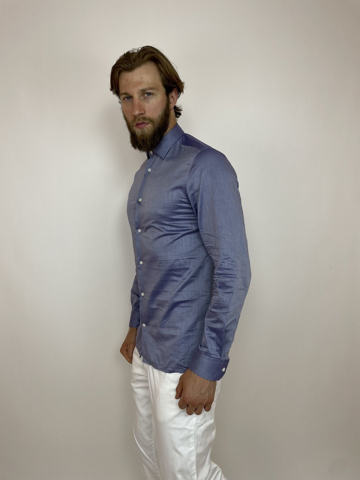 Allsaints Allsaints Spitalfields Shirts VARESA Long Sleeve Mens size M Size US M / EU 48-50 / 2 - 3 Thumbnail