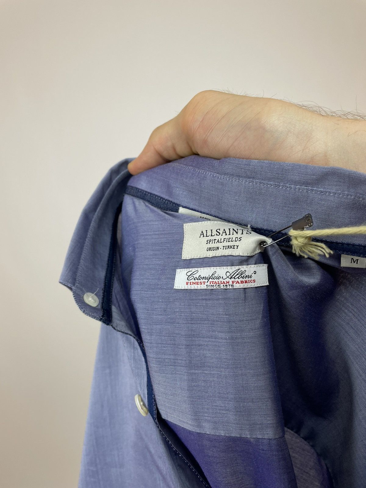 Allsaints Allsaints Spitalfields Shirts VARESA Long Sleeve Mens size M Size US M / EU 48-50 / 2 - 12 Thumbnail