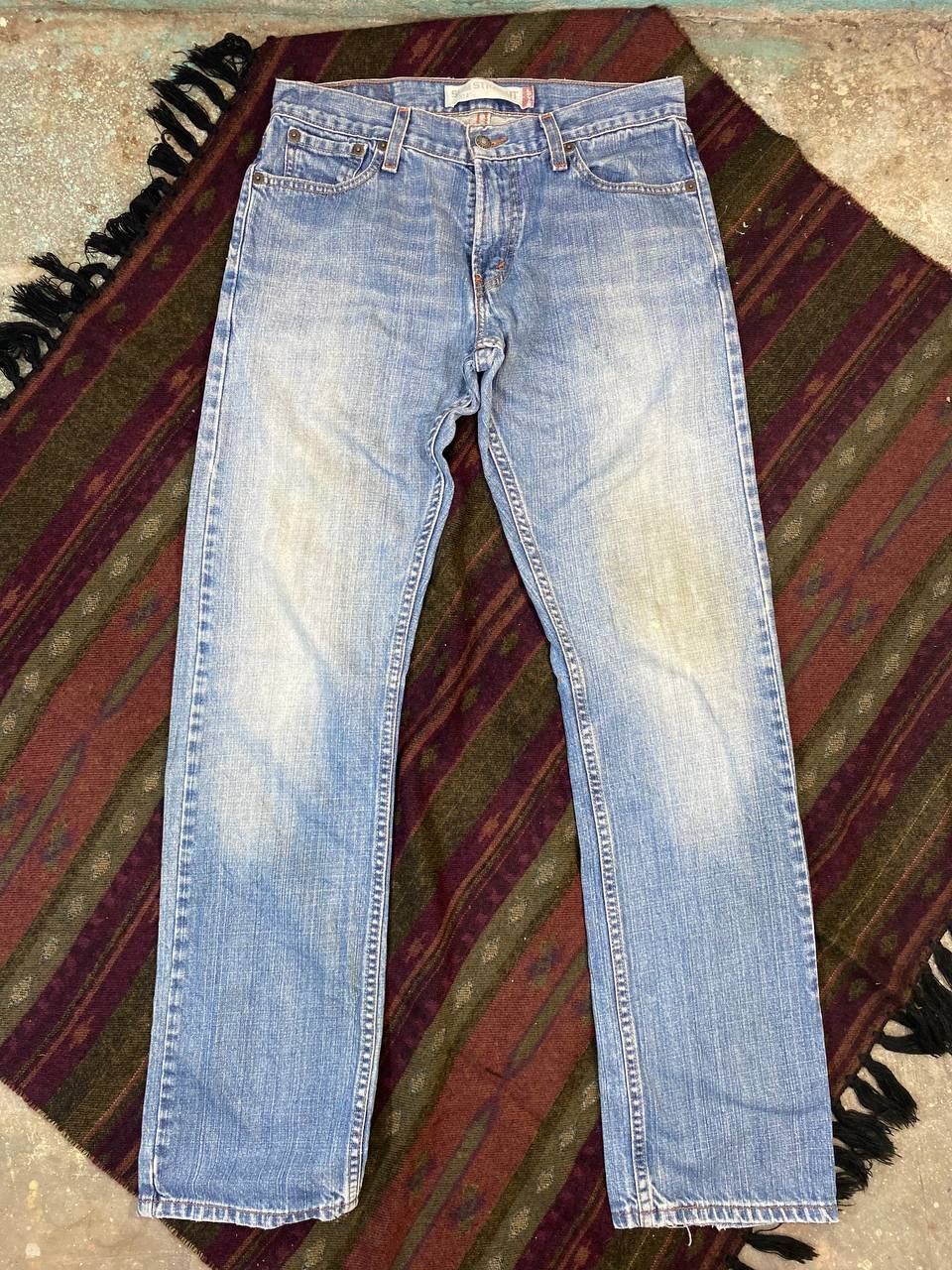 Levi's levis 514 slim straight denim nice design Size US 31 - 2 Thumbnail