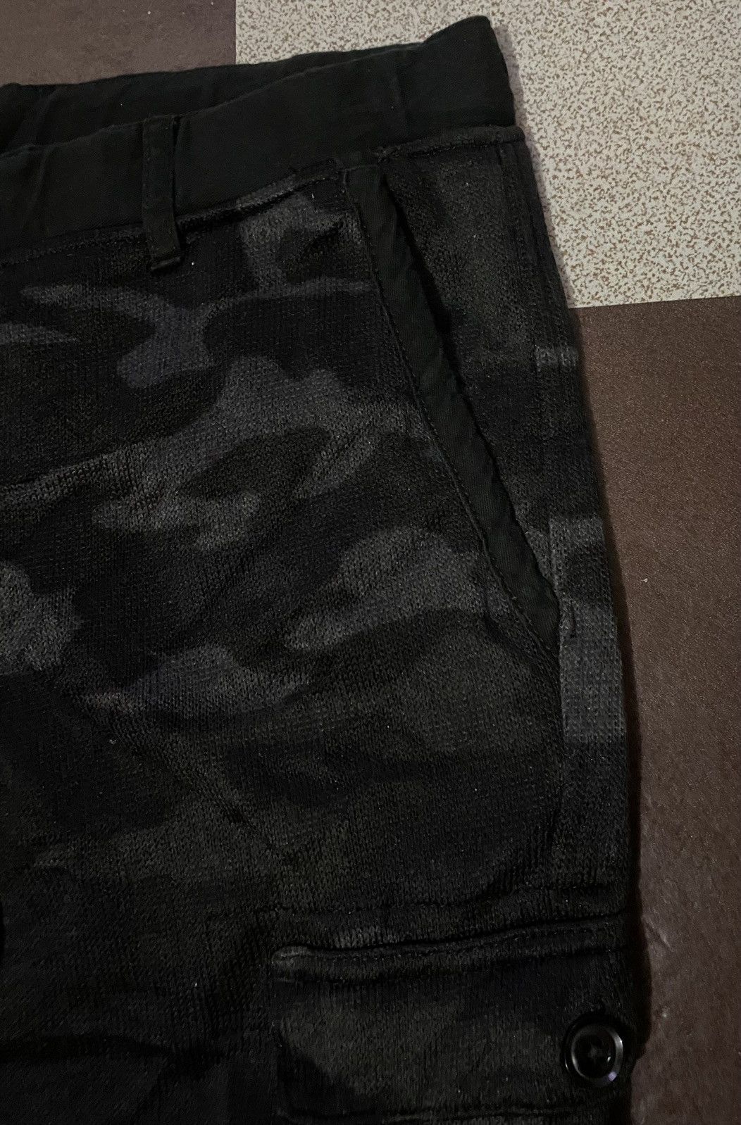 Japanese Brand Back Number Cargo Sweatpant Camo Design Style Size US 36 / EU 52 - 3 Thumbnail