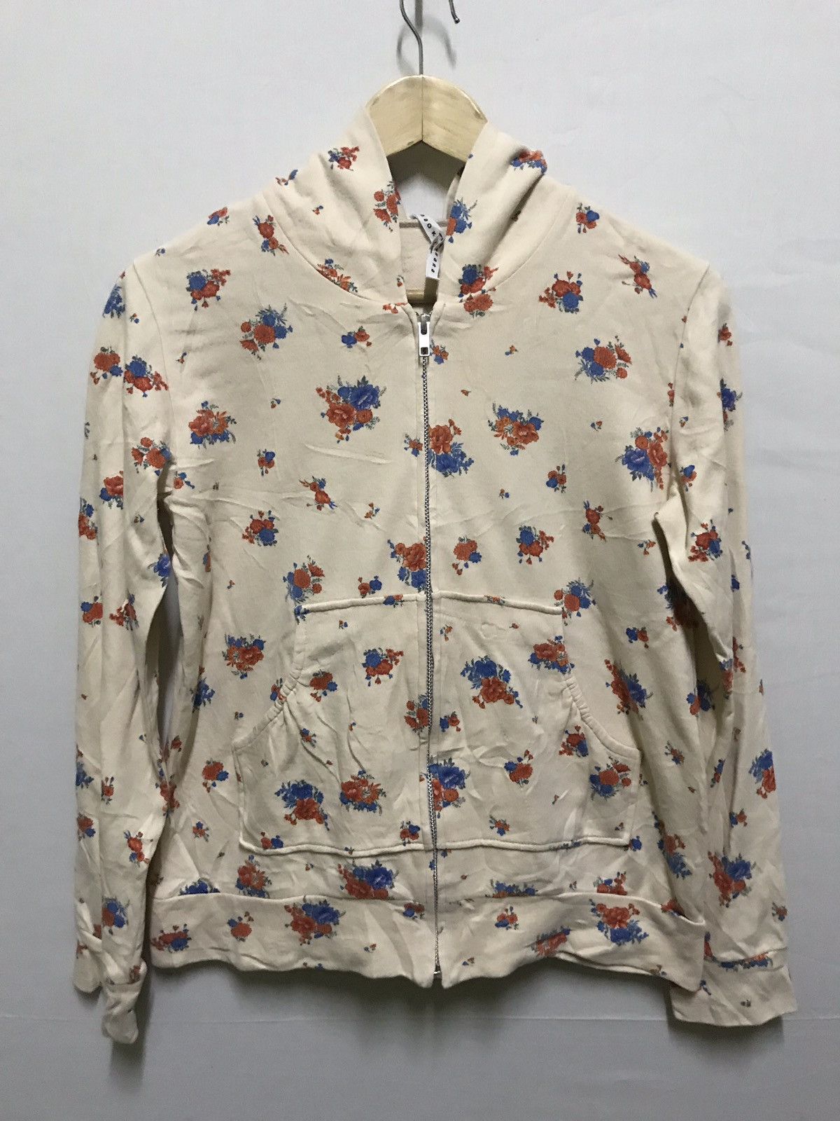 Issey Miyake SUNAO KUWAHARA SWEATER FLOWER GRAPHIC ZIPPER HOODIE Size US S / EU 44-46 / 1 - 1 Thumbnail