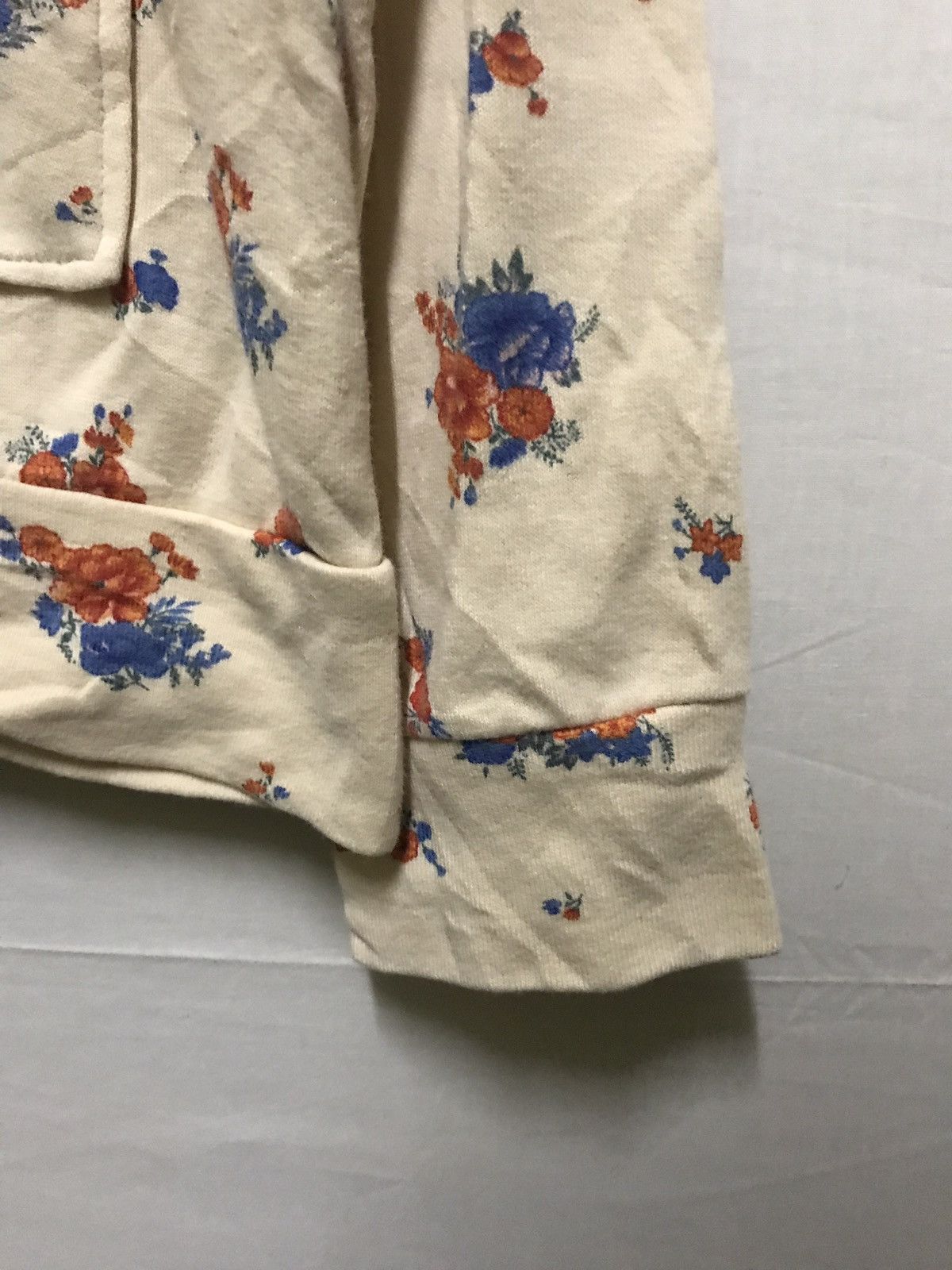 Issey Miyake SUNAO KUWAHARA SWEATER FLOWER GRAPHIC ZIPPER HOODIE Size US S / EU 44-46 / 1 - 3 Thumbnail