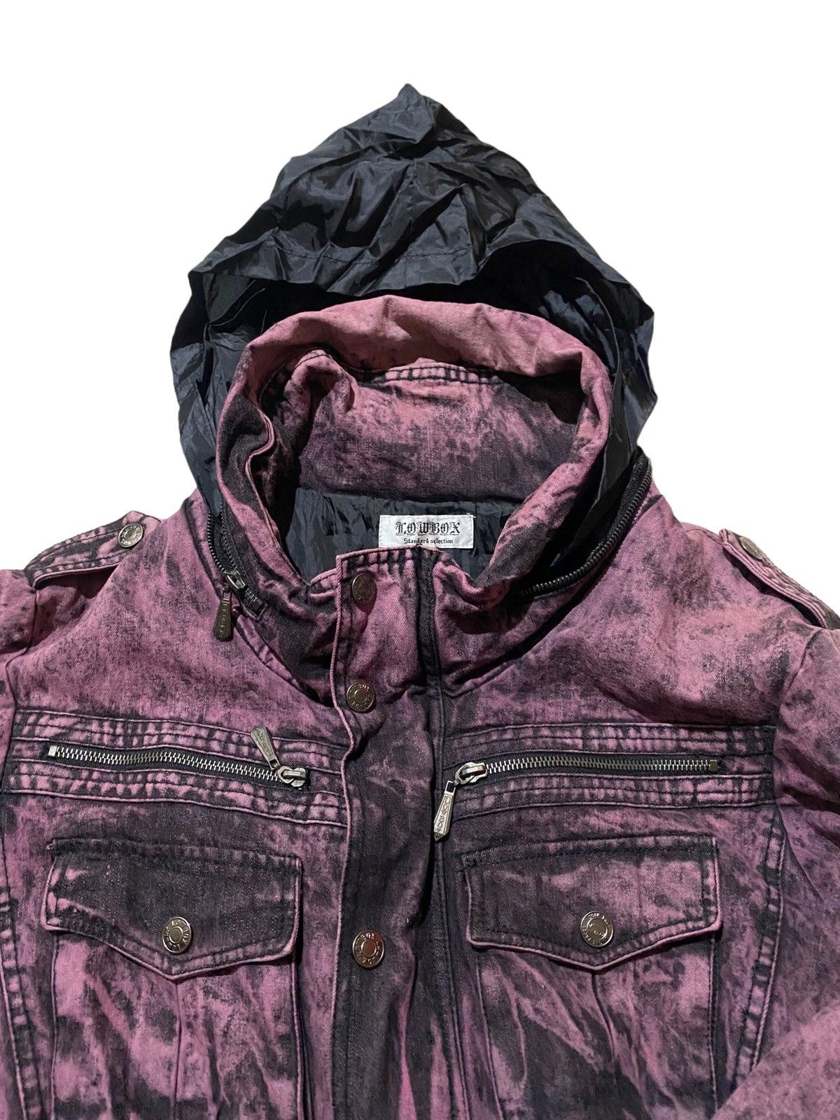 LOWBOX 💥Japanese fashion Lowbox Acid Wash Denim Jacket Size US L / EU 52-54 / 3 - 3 Thumbnail