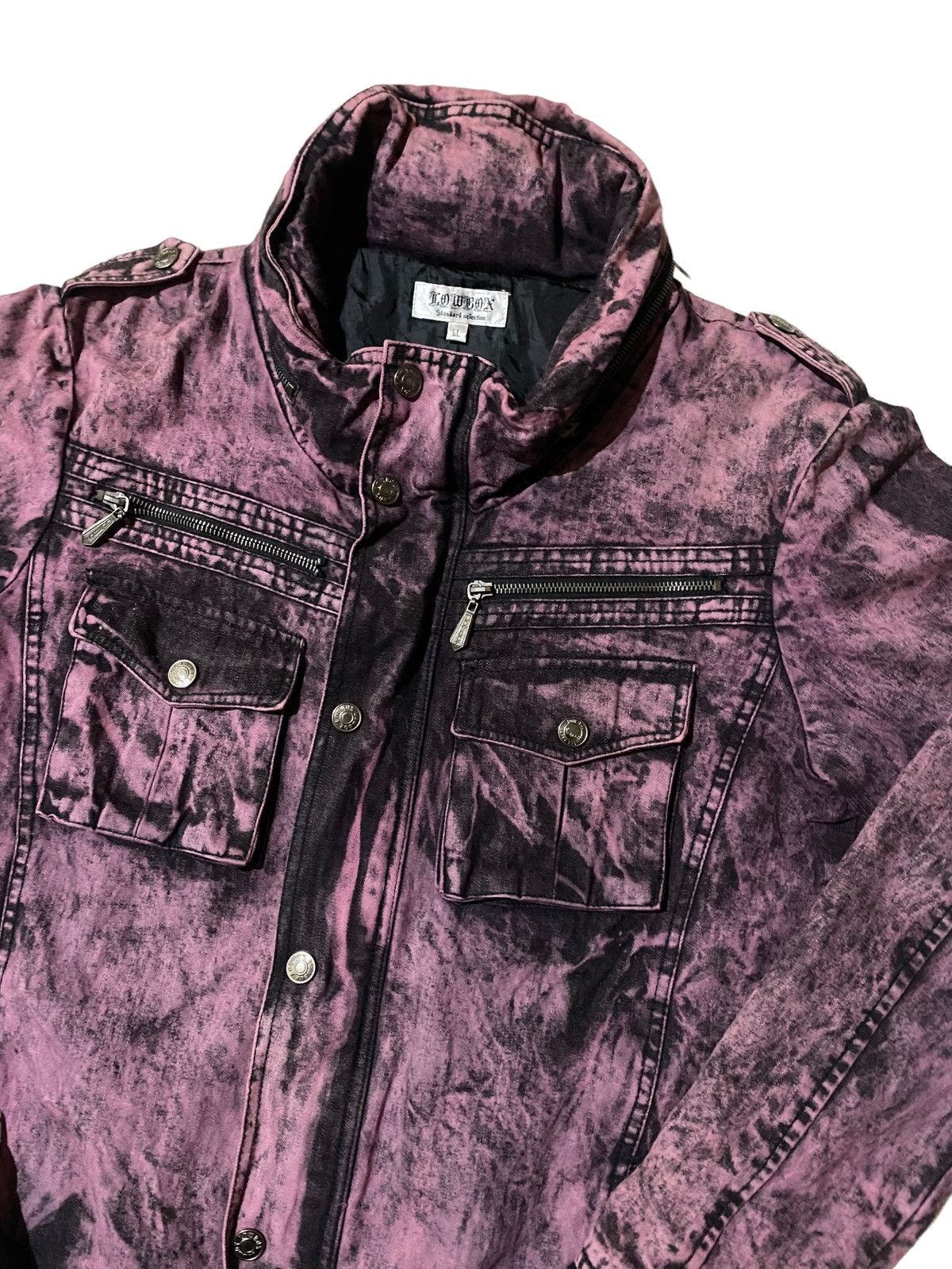 LOWBOX 💥Japanese fashion Lowbox Acid Wash Denim Jacket Size US L / EU 52-54 / 3 - 5 Thumbnail