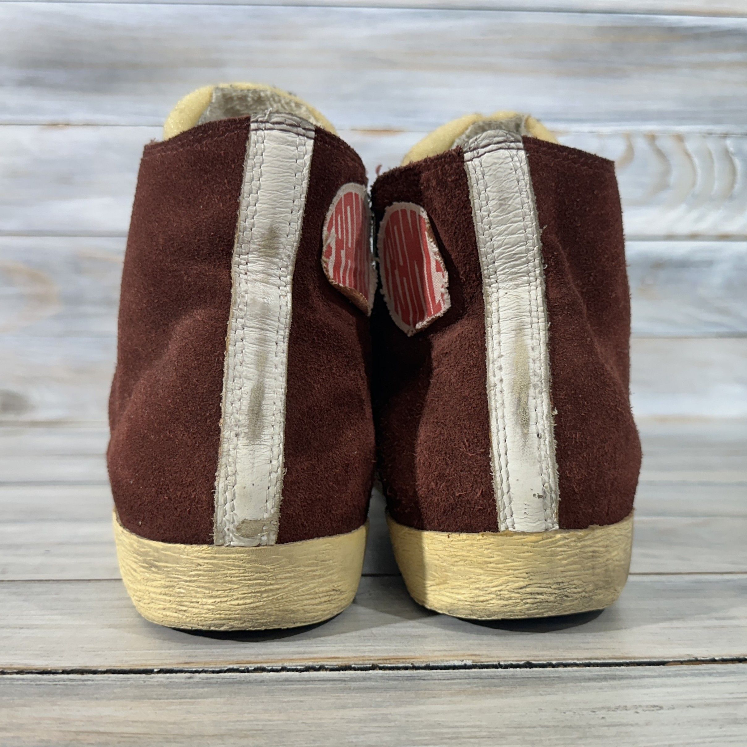 DELUXE × Golden Goose Golden Goose Deluxe Brand Francy Burgundy Sneakers Luxury Size US 8 / IT 38 - 19 Thumbnail