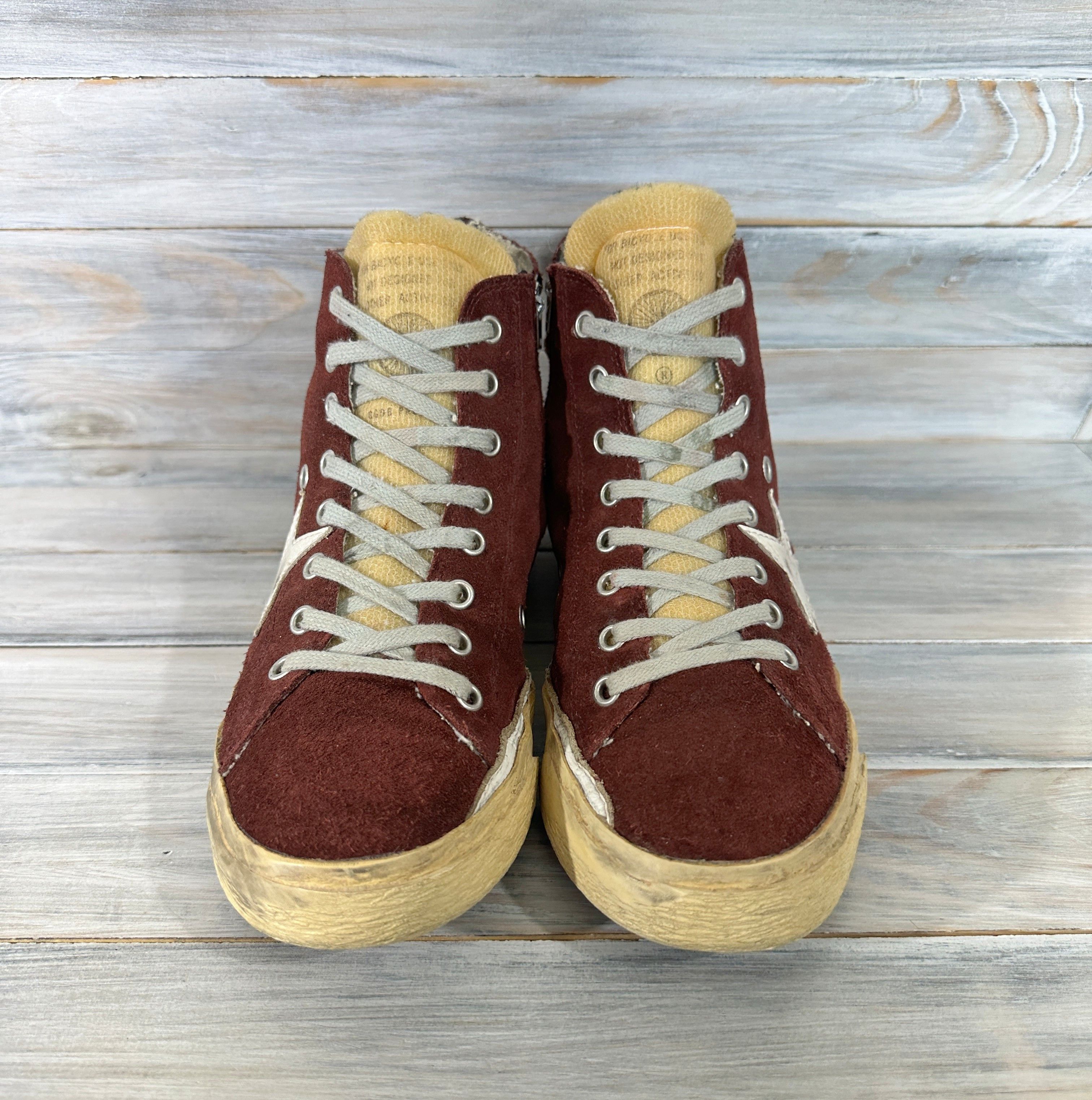 DELUXE × Golden Goose Golden Goose Deluxe Brand Francy Burgundy Sneakers Luxury Size US 8 / IT 38 - 16 Thumbnail