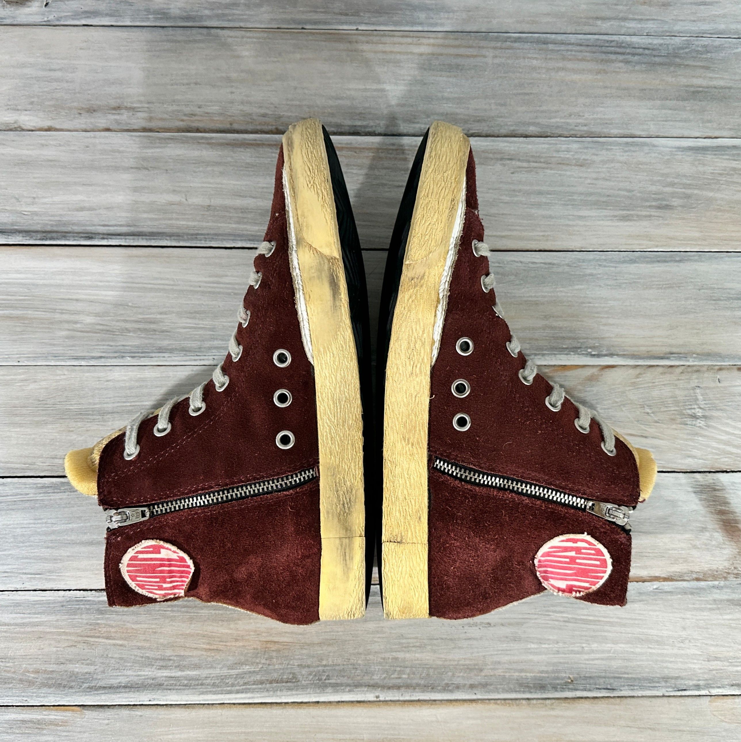 DELUXE × Golden Goose Golden Goose Deluxe Brand Francy Burgundy Sneakers Luxury Size US 8 / IT 38 - 7 Thumbnail