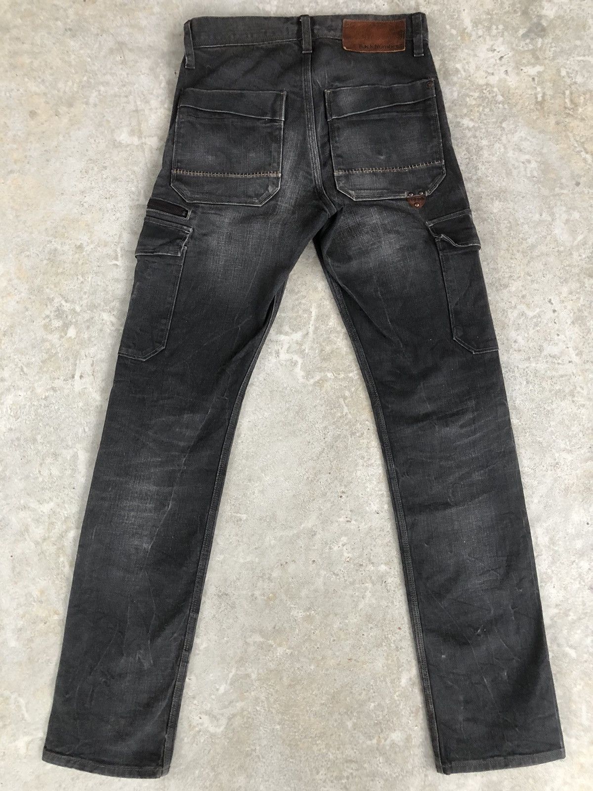 Japanese Brand Back Number Cargo Pants Tactical Multipocket Distressed Jean Size US 29 - 2 Thumbnail