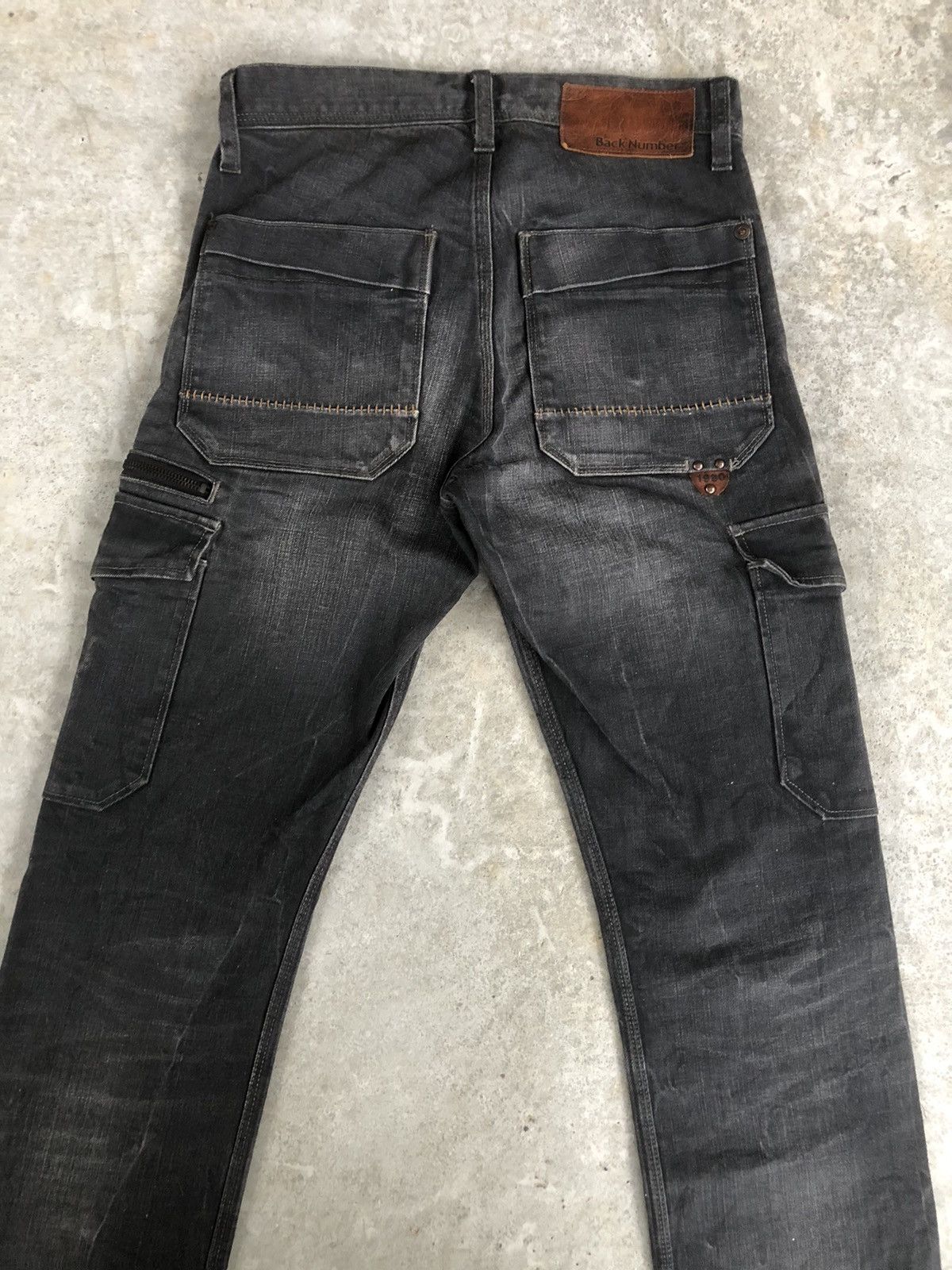 Japanese Brand Back Number Cargo Pants Tactical Multipocket Distressed Jean Size US 29 - 8 Thumbnail