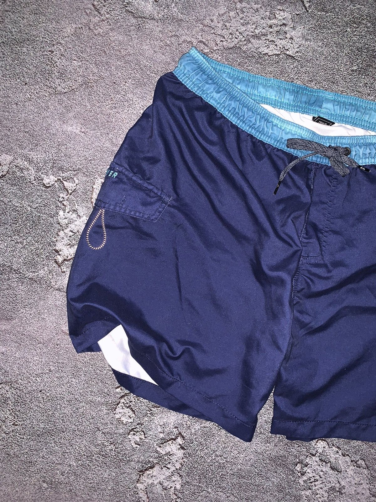 Quicksilver × Quiksilver Nylon vintage shorts big logo 90’s quiksilver surf style art Size US 34 / EU 50 - 3 Thumbnail