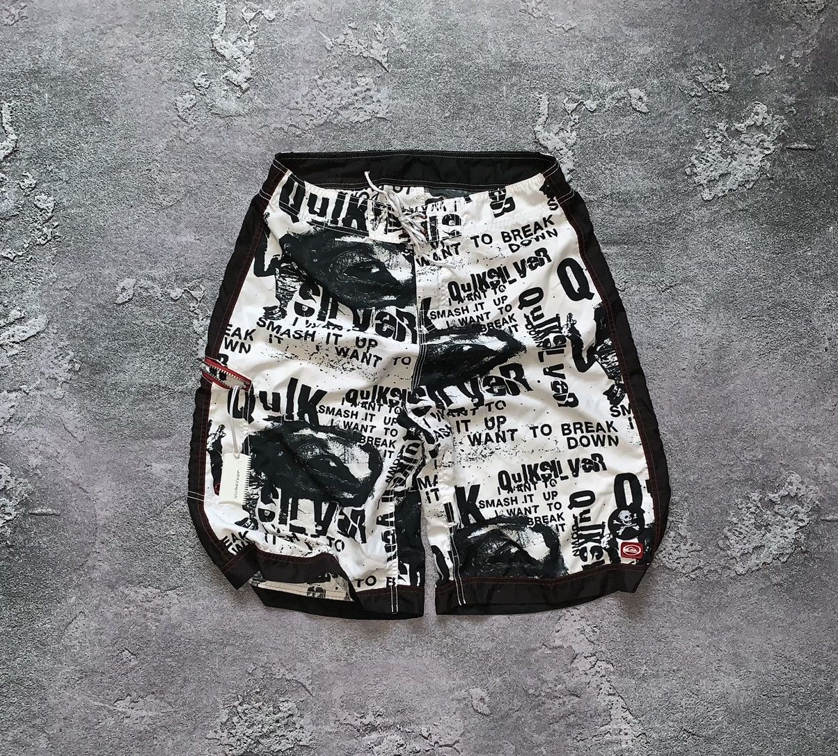 Quicksilver × Quiksilver Quiksilver surf surfing shorts vintage art nylon cargo Size US 36 / EU 52 - 1 Thumbnail