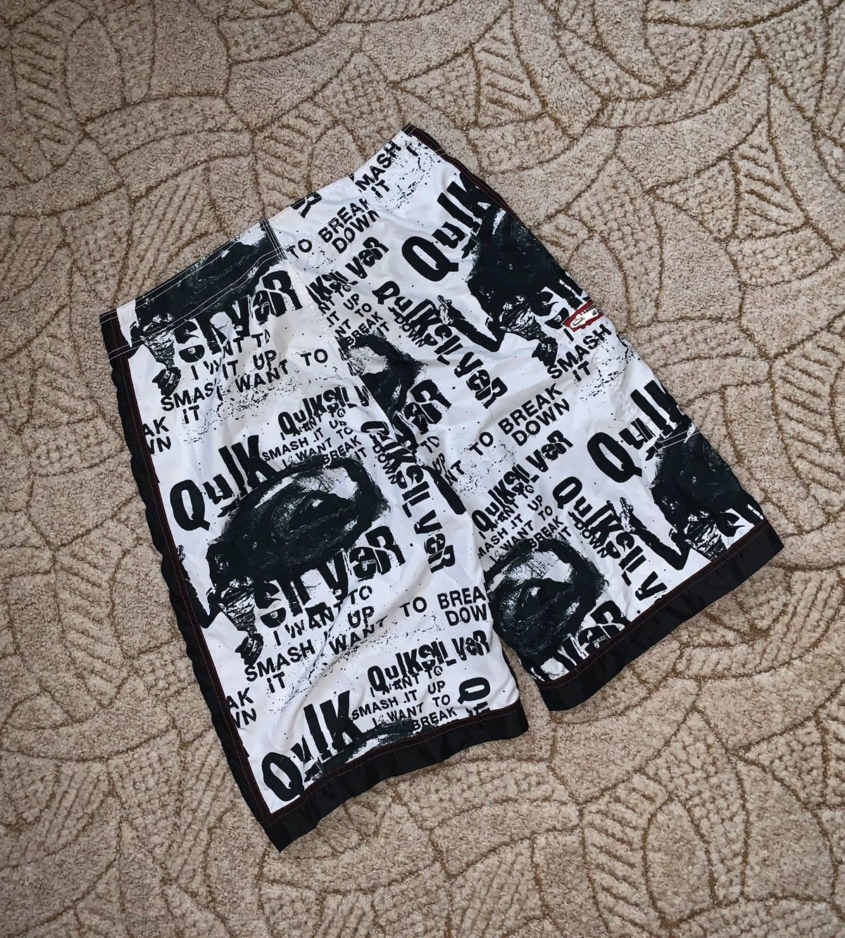 Quicksilver × Quiksilver Quiksilver surf surfing shorts vintage art nylon cargo Size US 36 / EU 52 - 19 Thumbnail