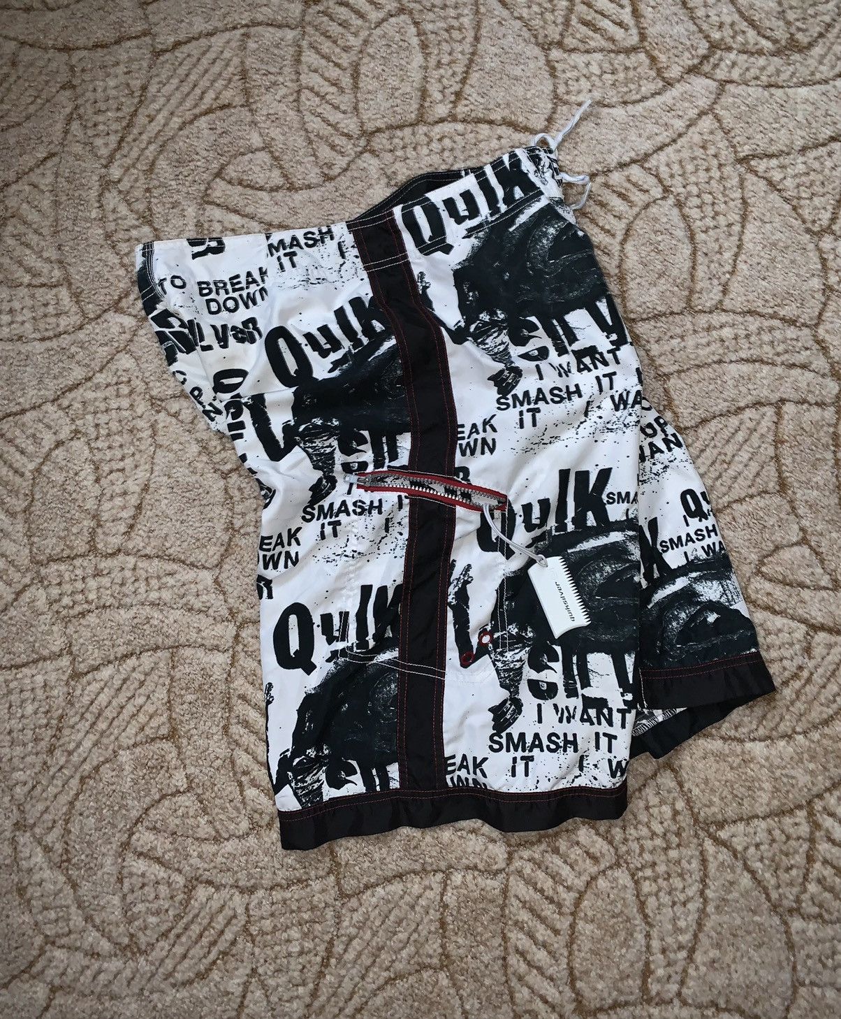 Quicksilver × Quiksilver Quiksilver surf surfing shorts vintage art nylon cargo Size US 36 / EU 52 - 18 Thumbnail