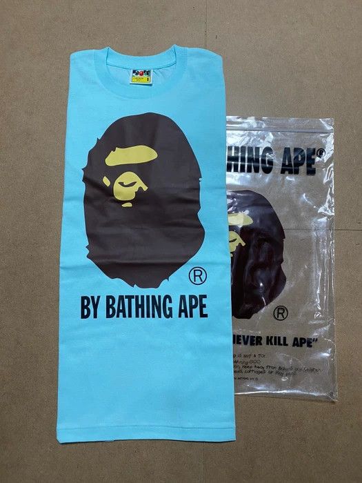 Bape Bape Big Ape Head Longsleeve Tee Blue M Size US M / EU 48-50 / 2 - 3 Thumbnail