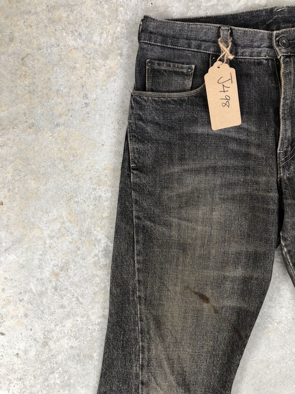If Six Was Nine Japanese Uniqlo Flared Jeans Distressed Jeans Size US 31 - 4 Thumbnail