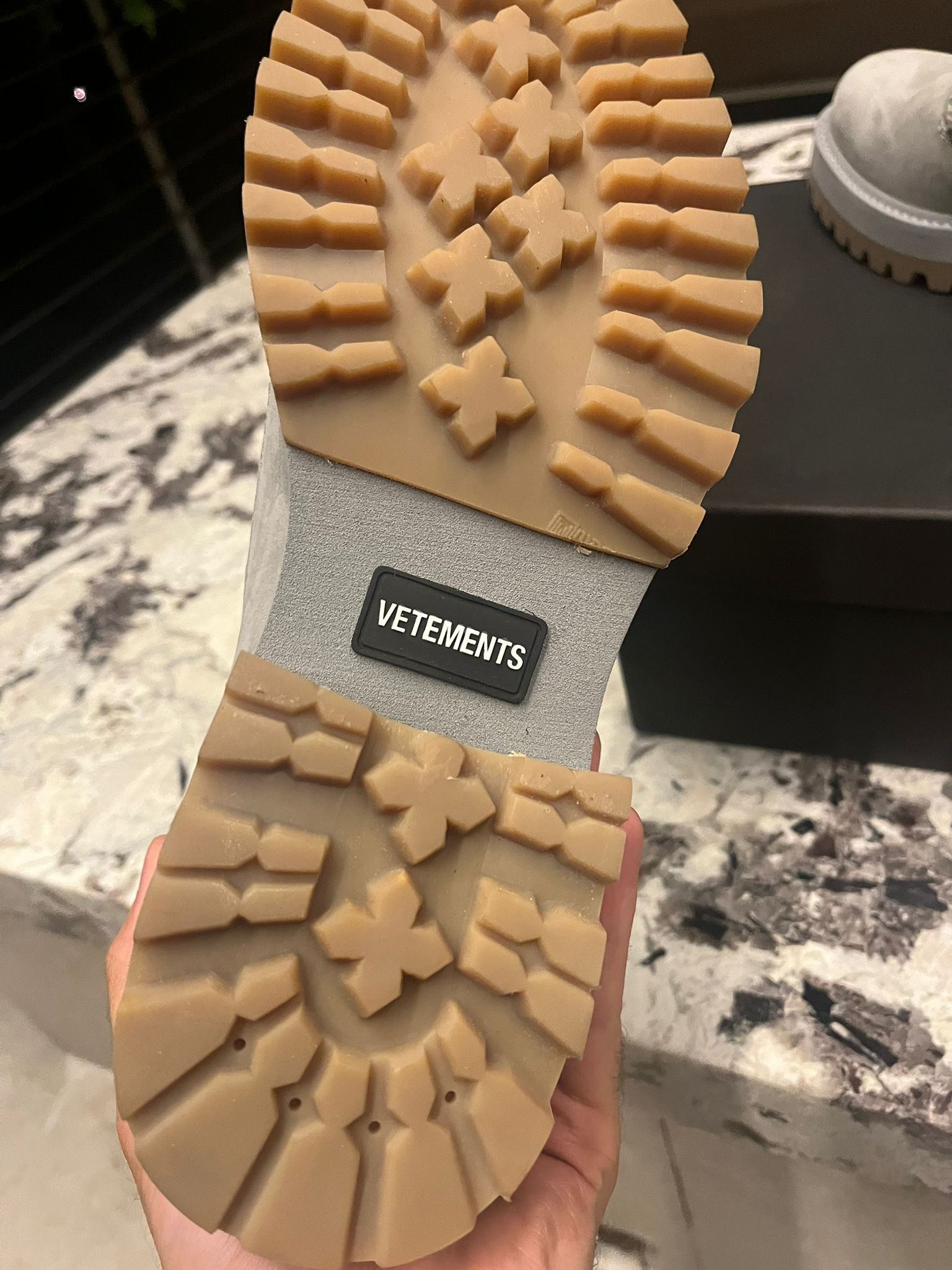 Vetements Timberland Lace Up Boots in Grey Size US 8 / EU 41 - 16 Thumbnail