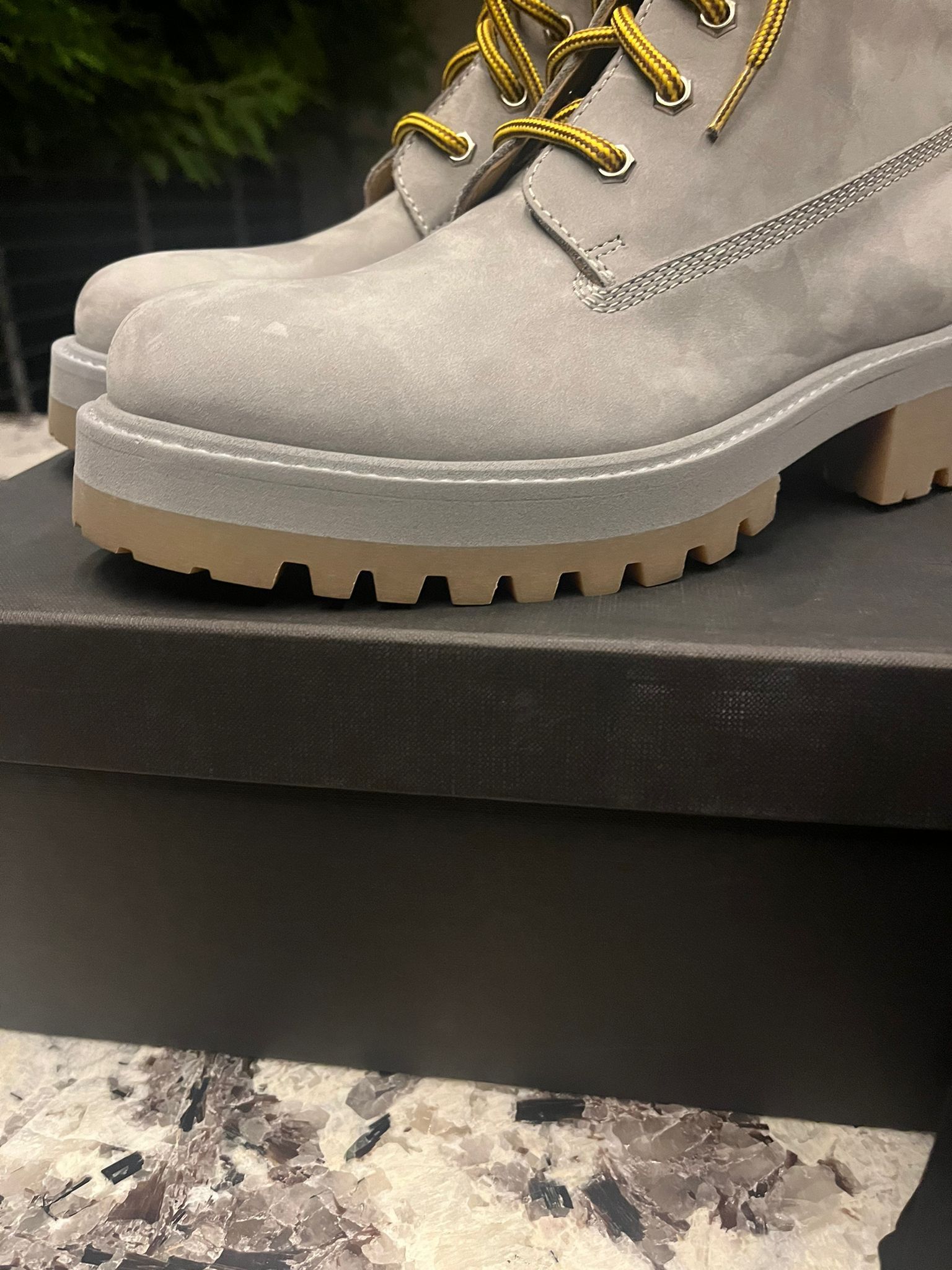 Vetements Timberland Lace Up Boots in Grey Size US 8 / EU 41 - 12 Thumbnail