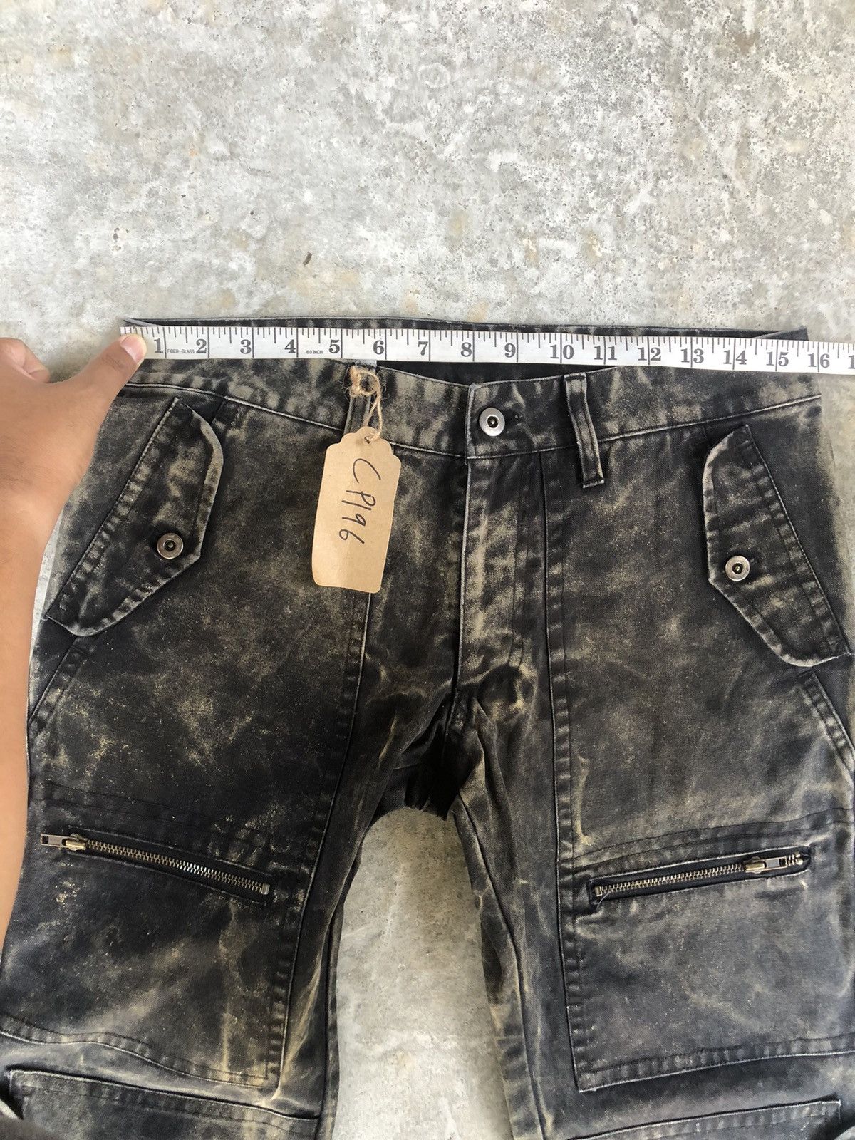 Genetic Manipulation Shinichiro Kuriya Genetic Manipulation Acid Wash Cargo Pants Multicpocket Size US 31 - 15 Thumbnail
