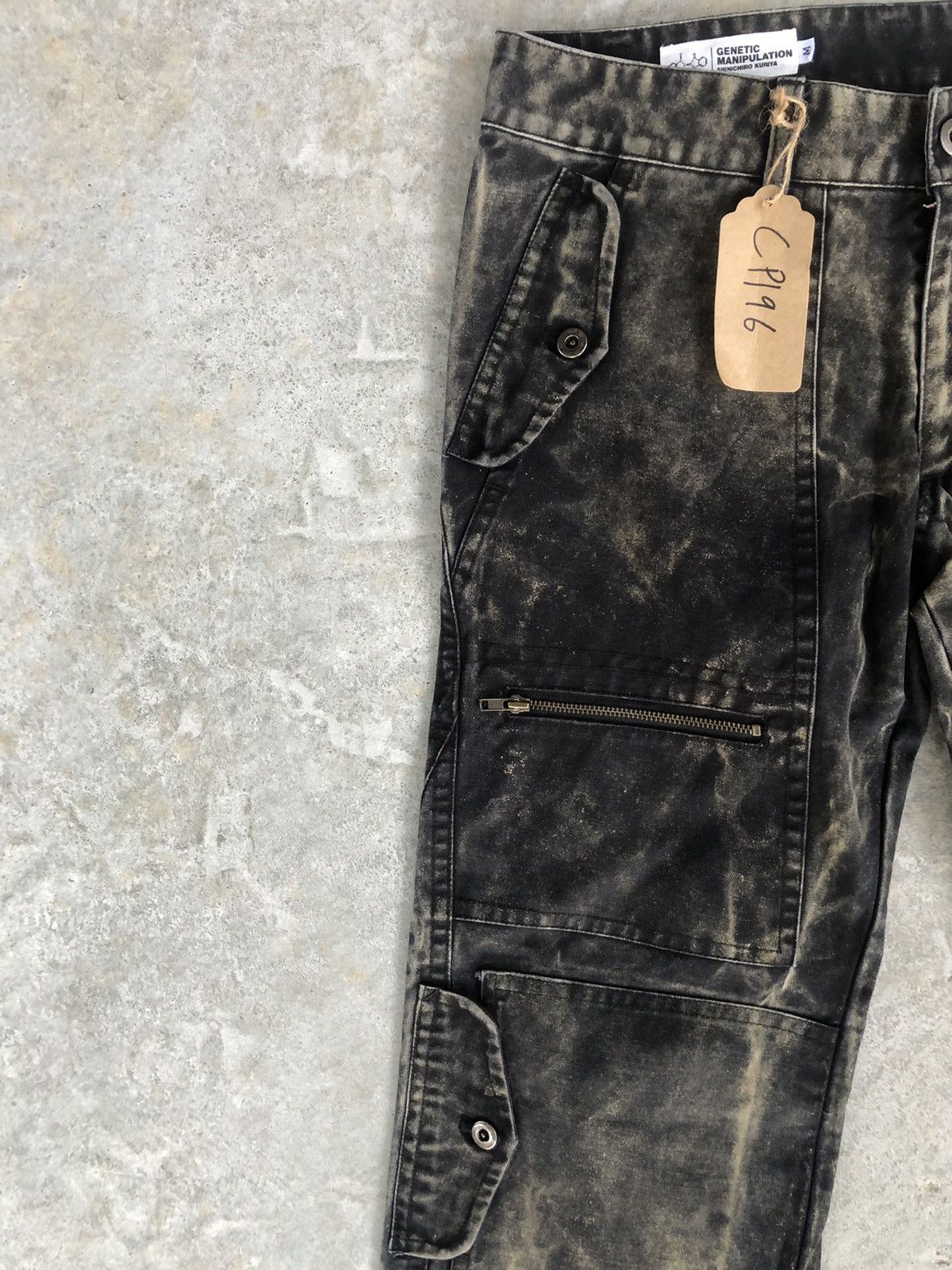 Genetic Manipulation Shinichiro Kuriya Genetic Manipulation Acid Wash Cargo Pants Multicpocket Size US 31 - 4 Thumbnail