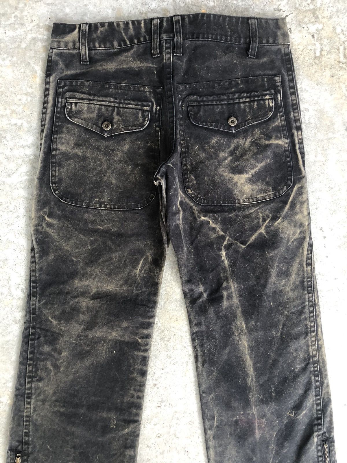 Genetic Manipulation Shinichiro Kuriya Genetic Manipulation Acid Wash Cargo Pants Multicpocket Size US 31 - 8 Thumbnail
