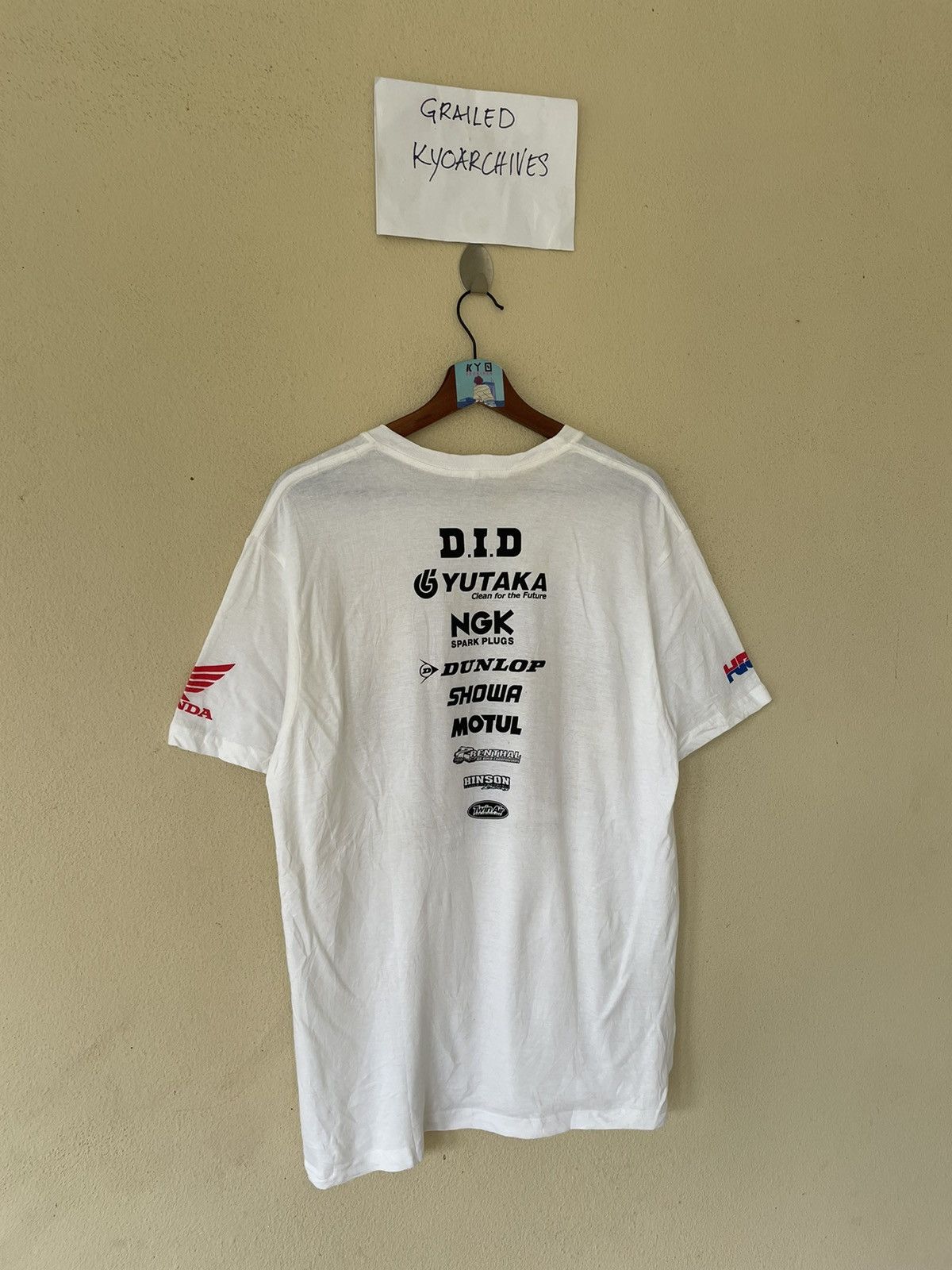 Honda × Japanese Brand SUPER RACER AKIRA NARITA NO 1 HONDA RACING TEE Size US L / EU 52-54 / 3 - 6 Thumbnail