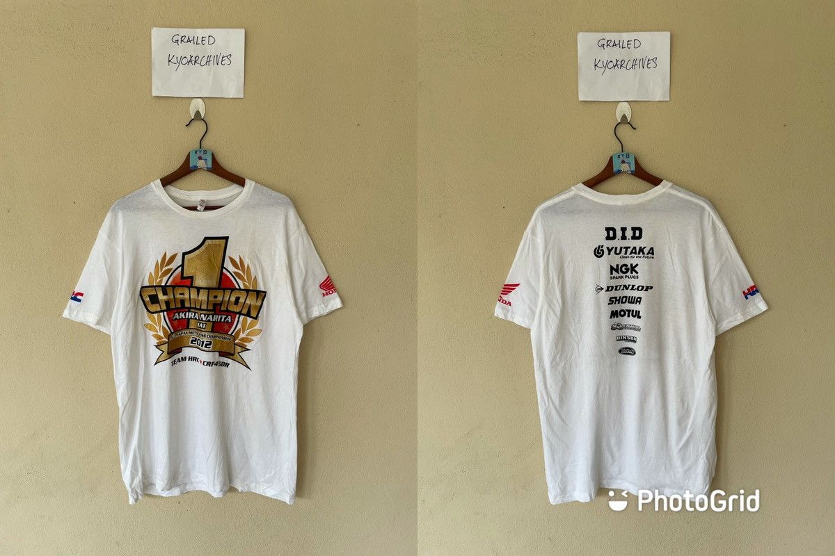 Honda × Japanese Brand SUPER RACER AKIRA NARITA NO 1 HONDA RACING TEE Size US L / EU 52-54 / 3 - 1 Thumbnail