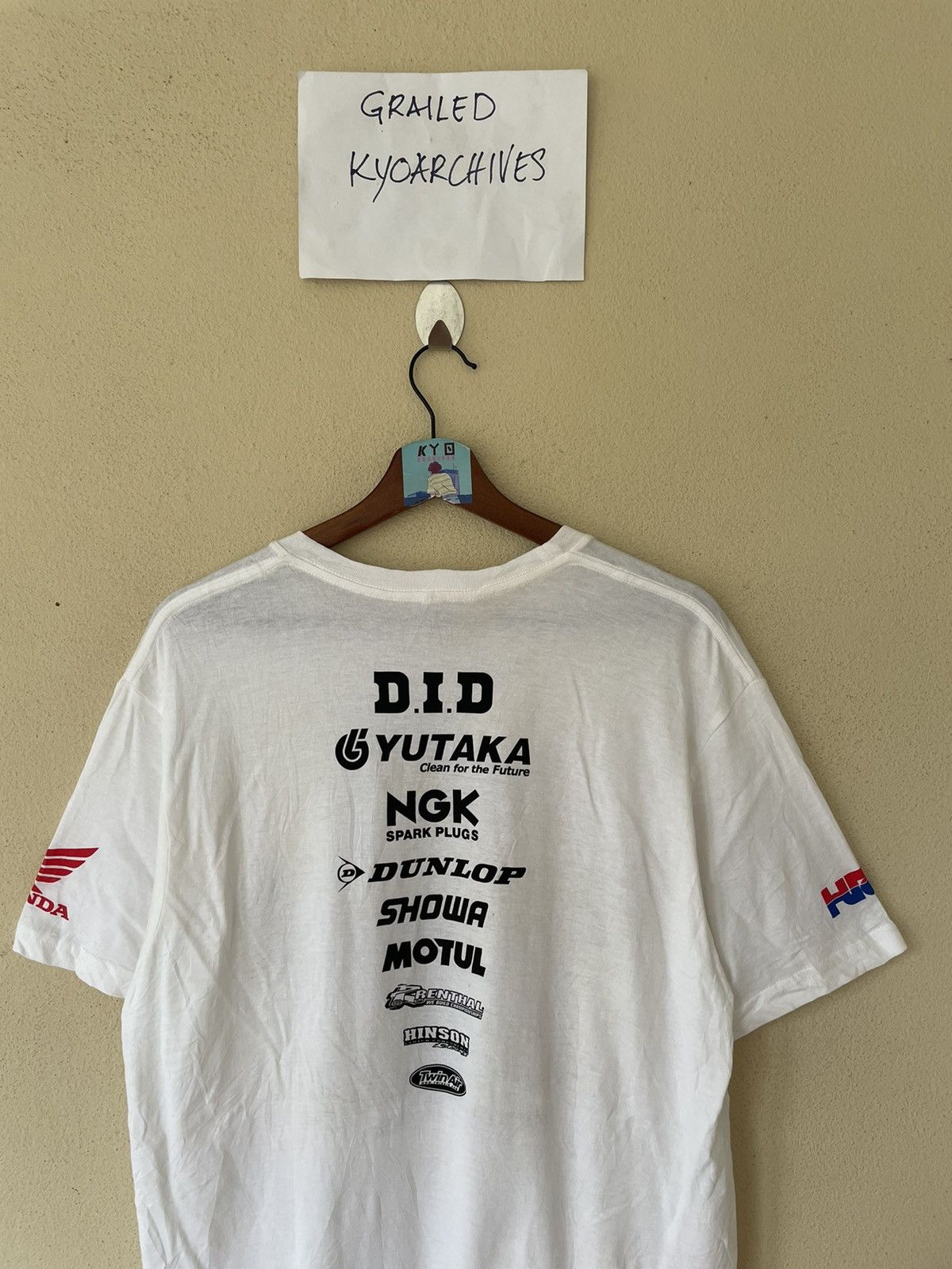 Honda × Japanese Brand SUPER RACER AKIRA NARITA NO 1 HONDA RACING TEE Size US L / EU 52-54 / 3 - 7 Thumbnail