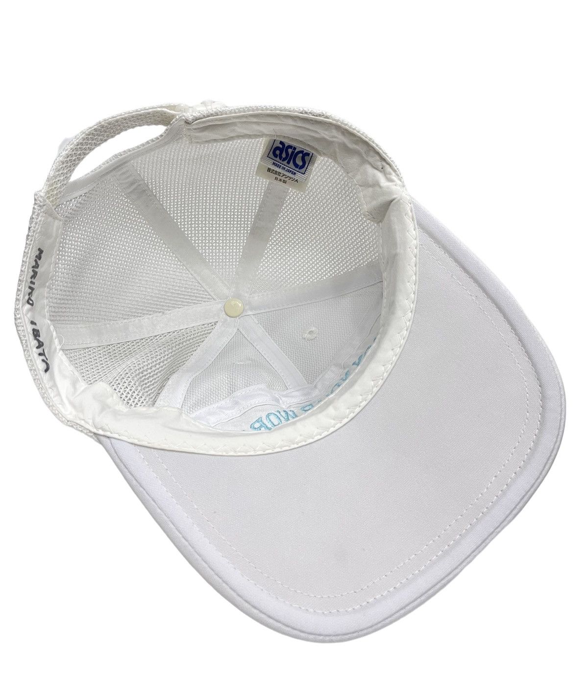 Asics 💪🏽90’s ASICS WORKOUT Mesh Trucker Hat Made in JAPAN Size ONE SIZE - 8 Thumbnail
