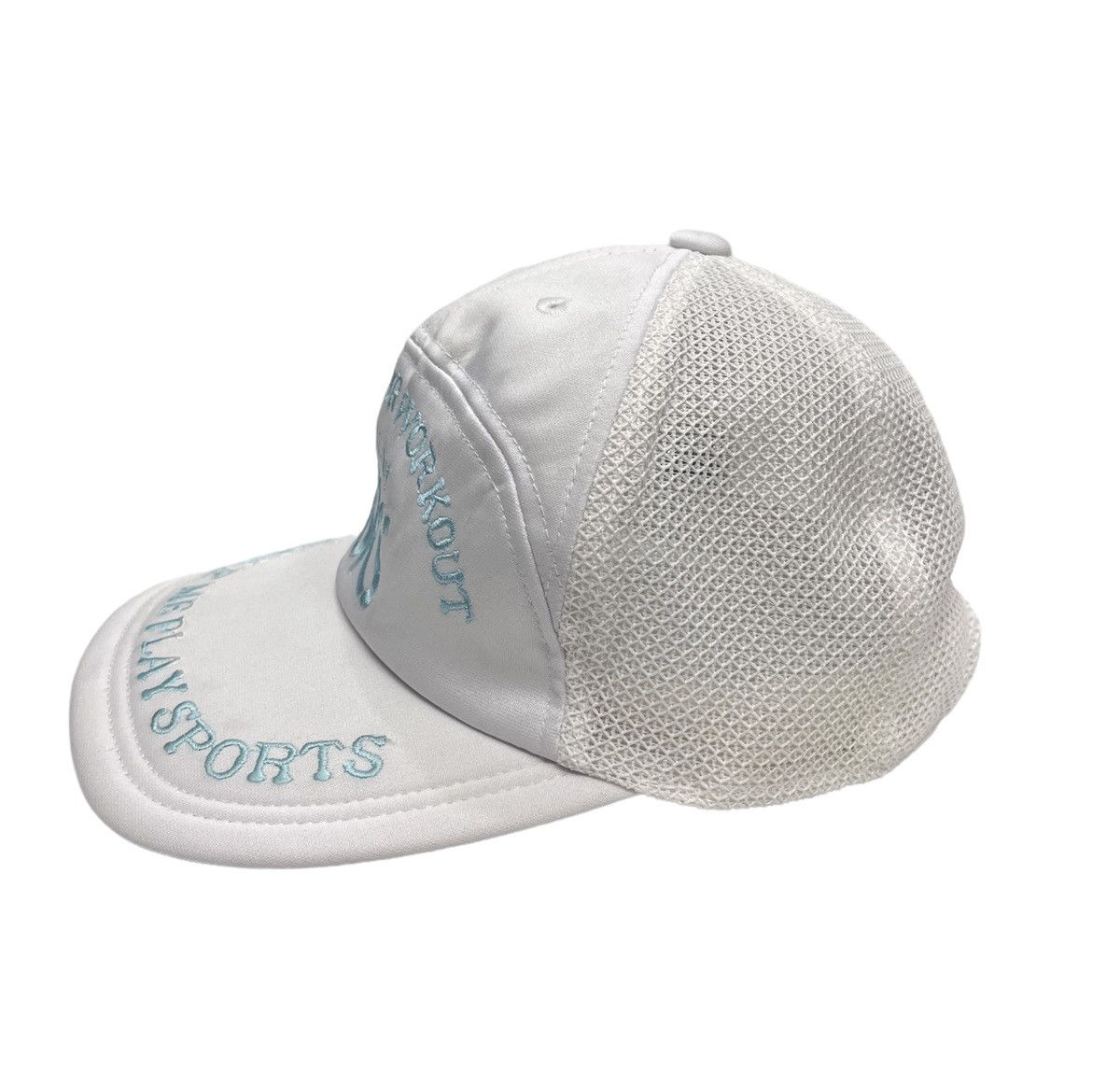 Asics 💪🏽90’s ASICS WORKOUT Mesh Trucker Hat Made in JAPAN Size ONE SIZE - 6 Thumbnail